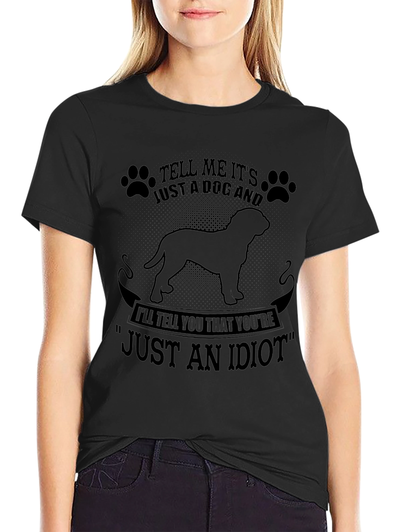 Dog Lover T-Shirt - Just an Idiot Tee