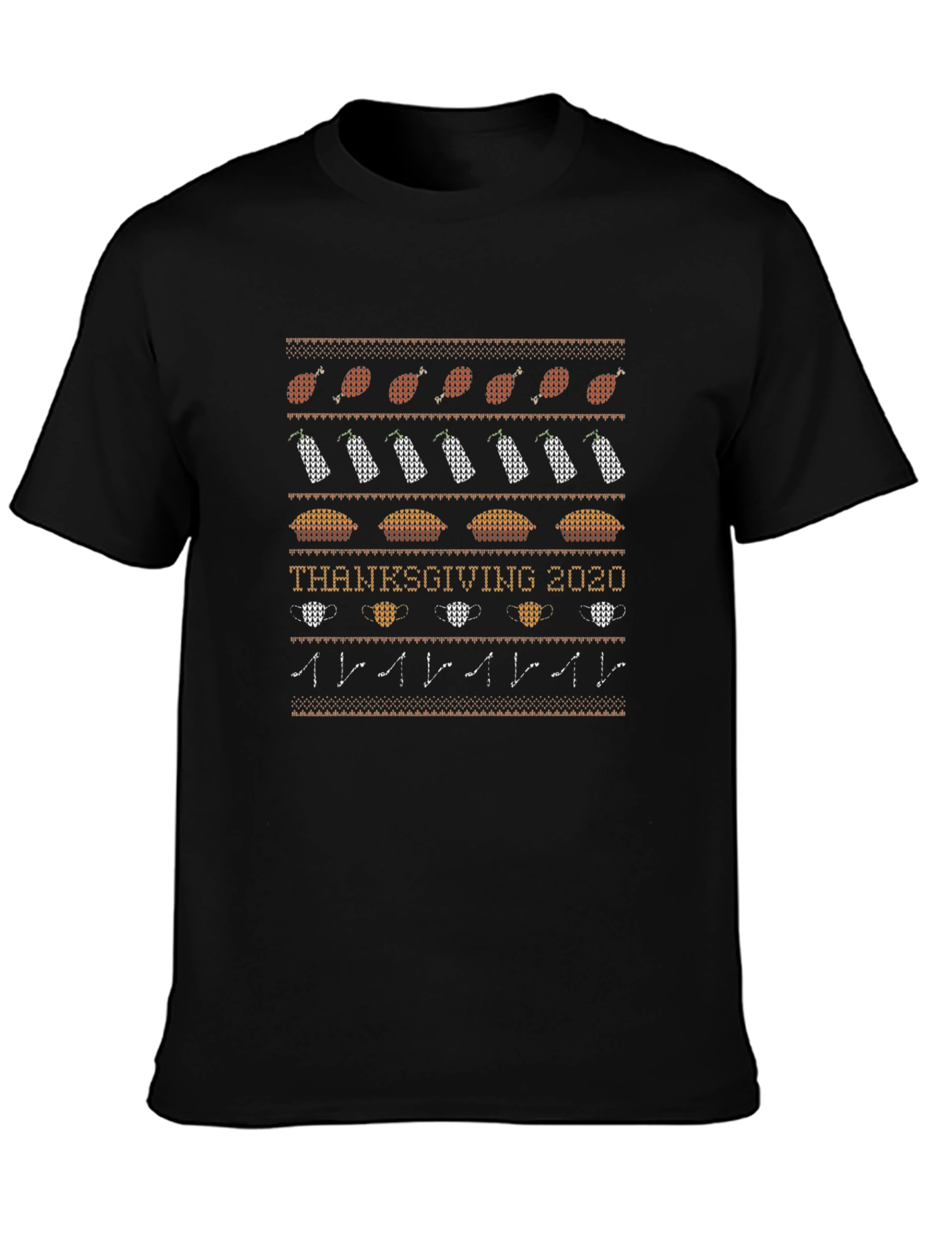 Thanksgiving 2020 Funny Pattern T-Shirt