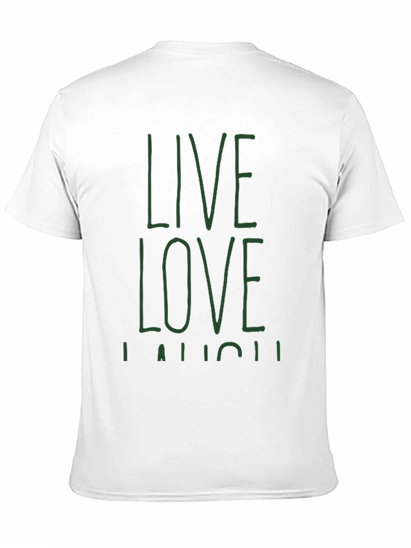 Live Love Laugh Graphic Tee - Black