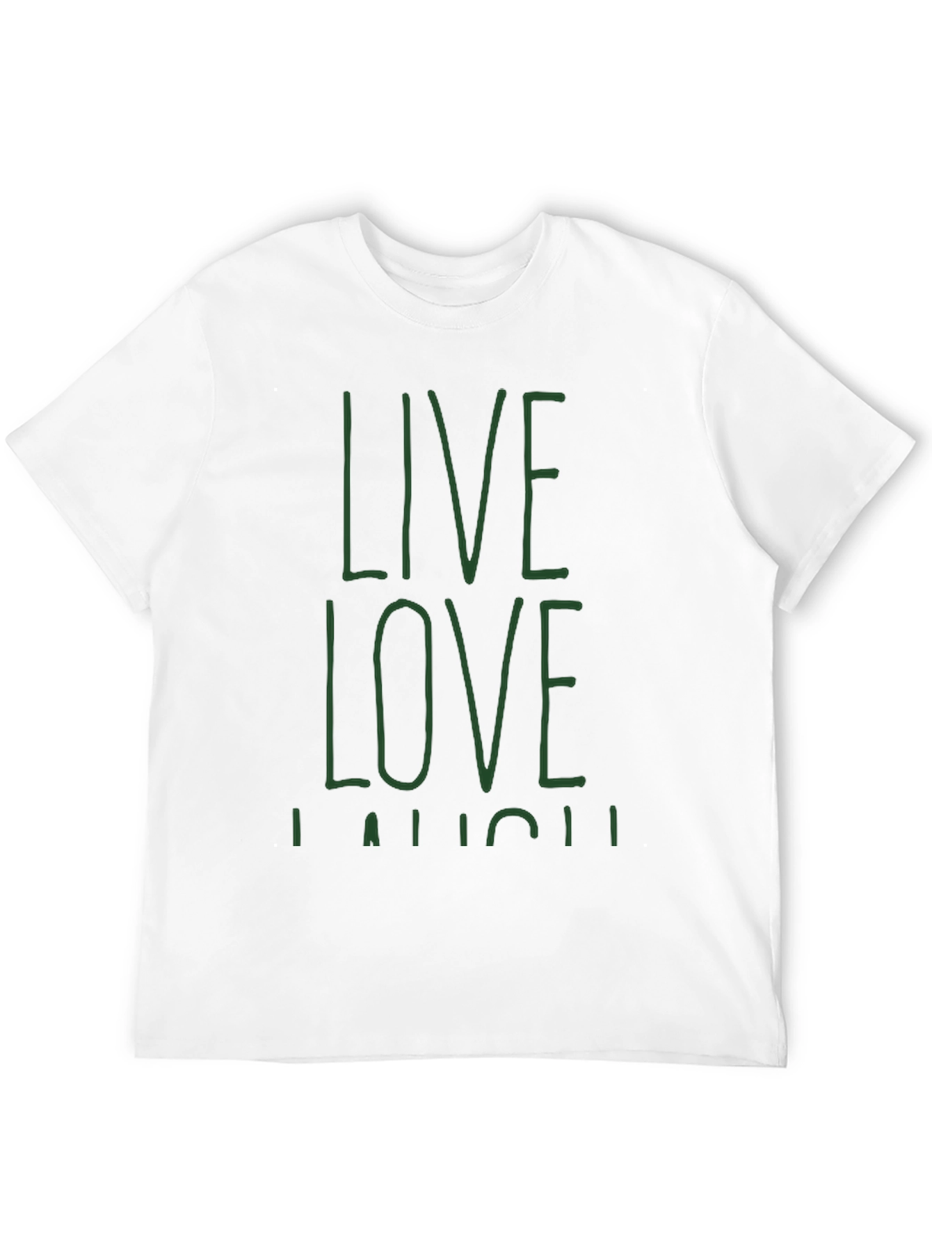 Live Love Laugh Graphic Tee - Black