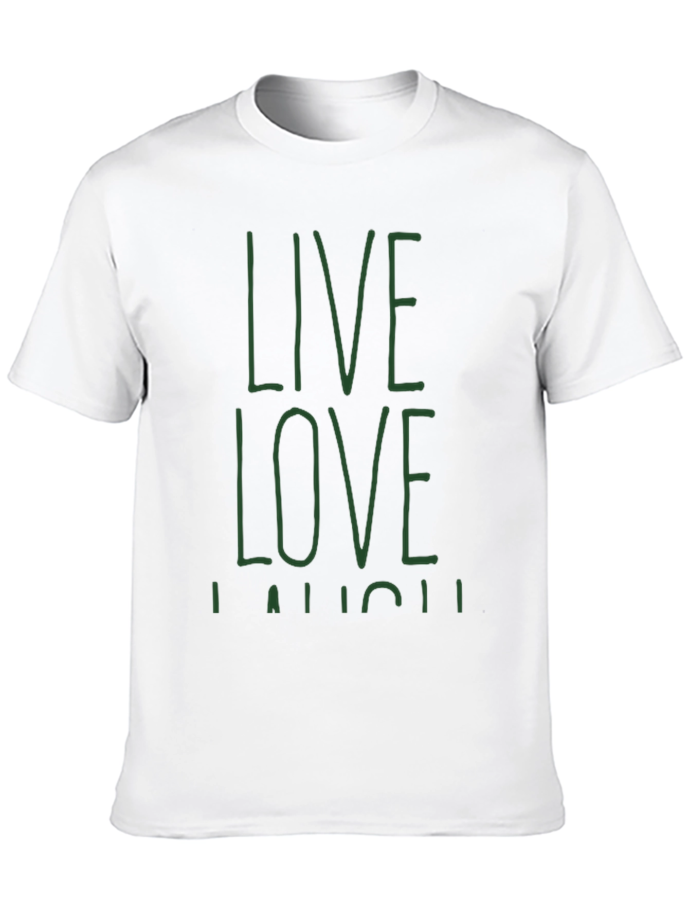 Live Love Laugh Graphic Tee - Black
