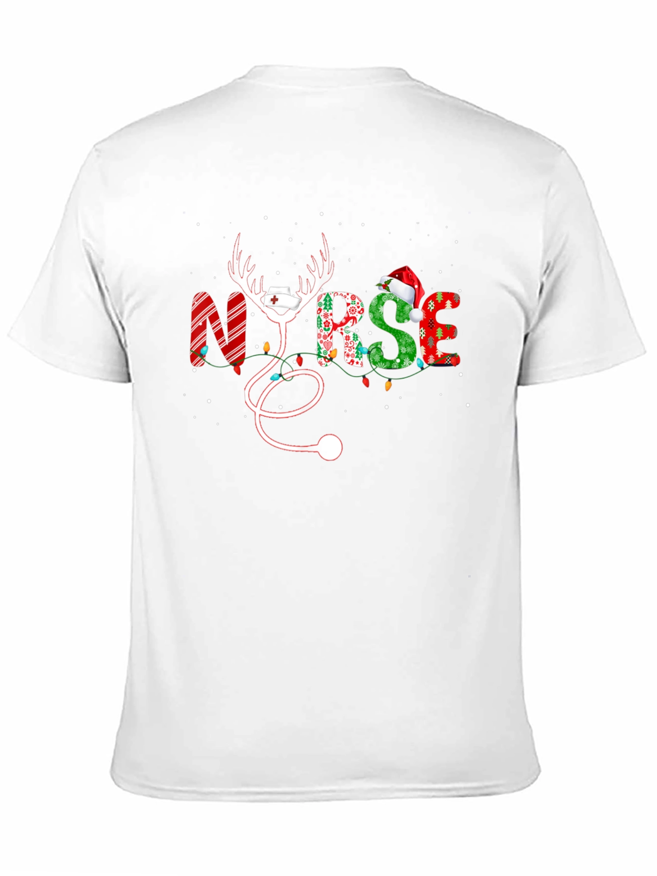 Christmas Nurse Graphic T-Shirt