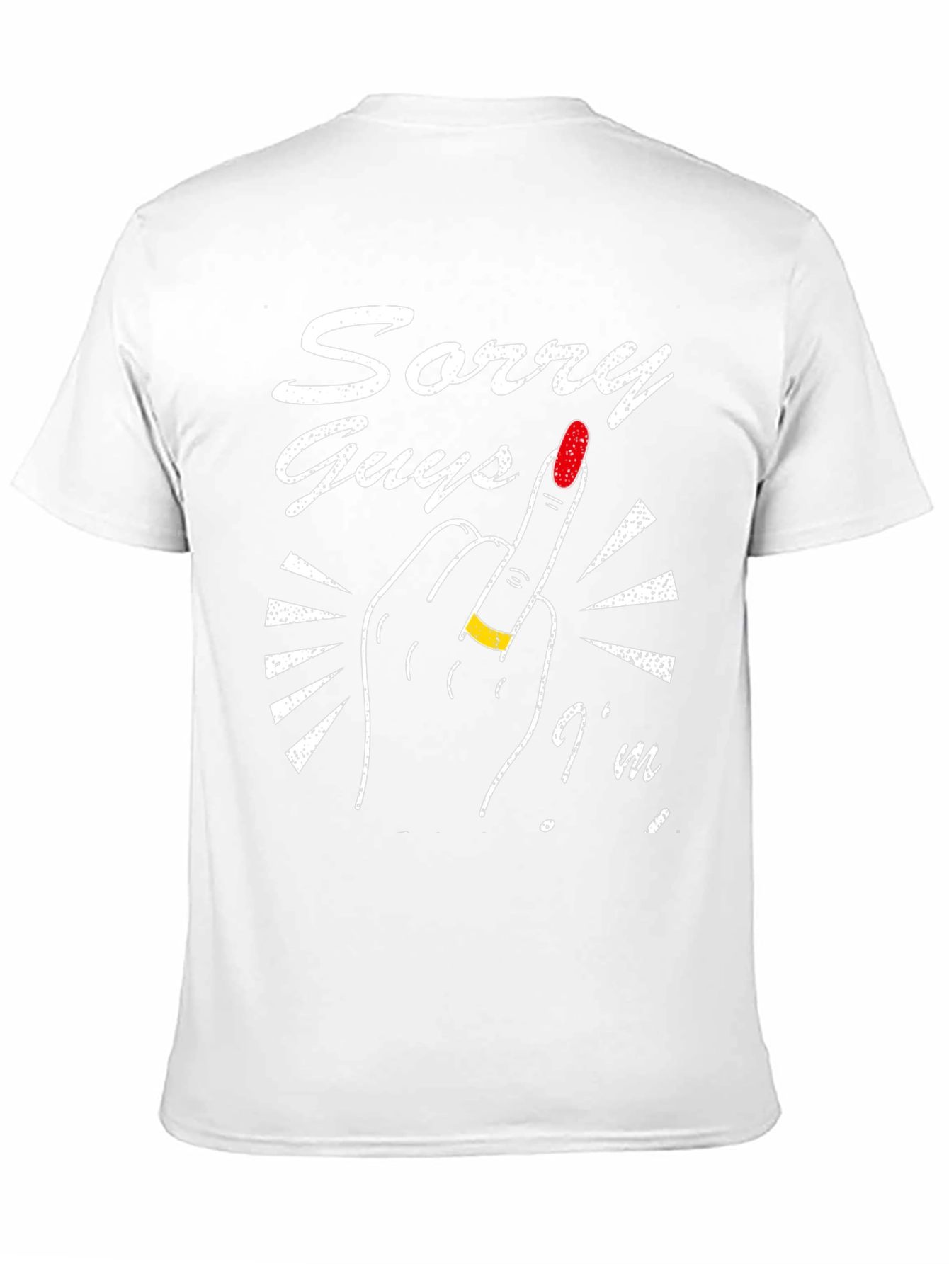 Sorry Guys Im Married Middle Finger T-Shirt