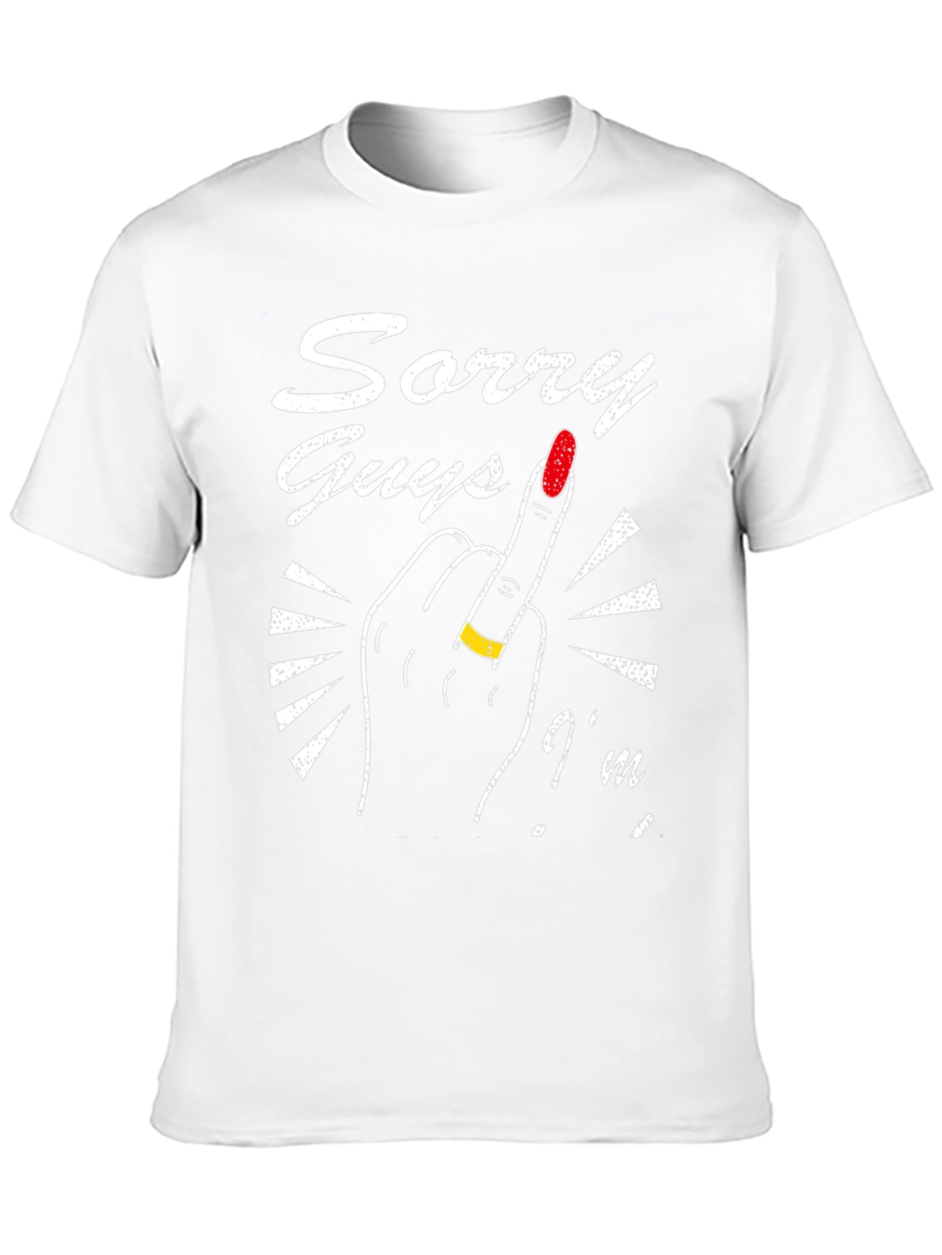 Sorry Guys Im Married Middle Finger T-Shirt