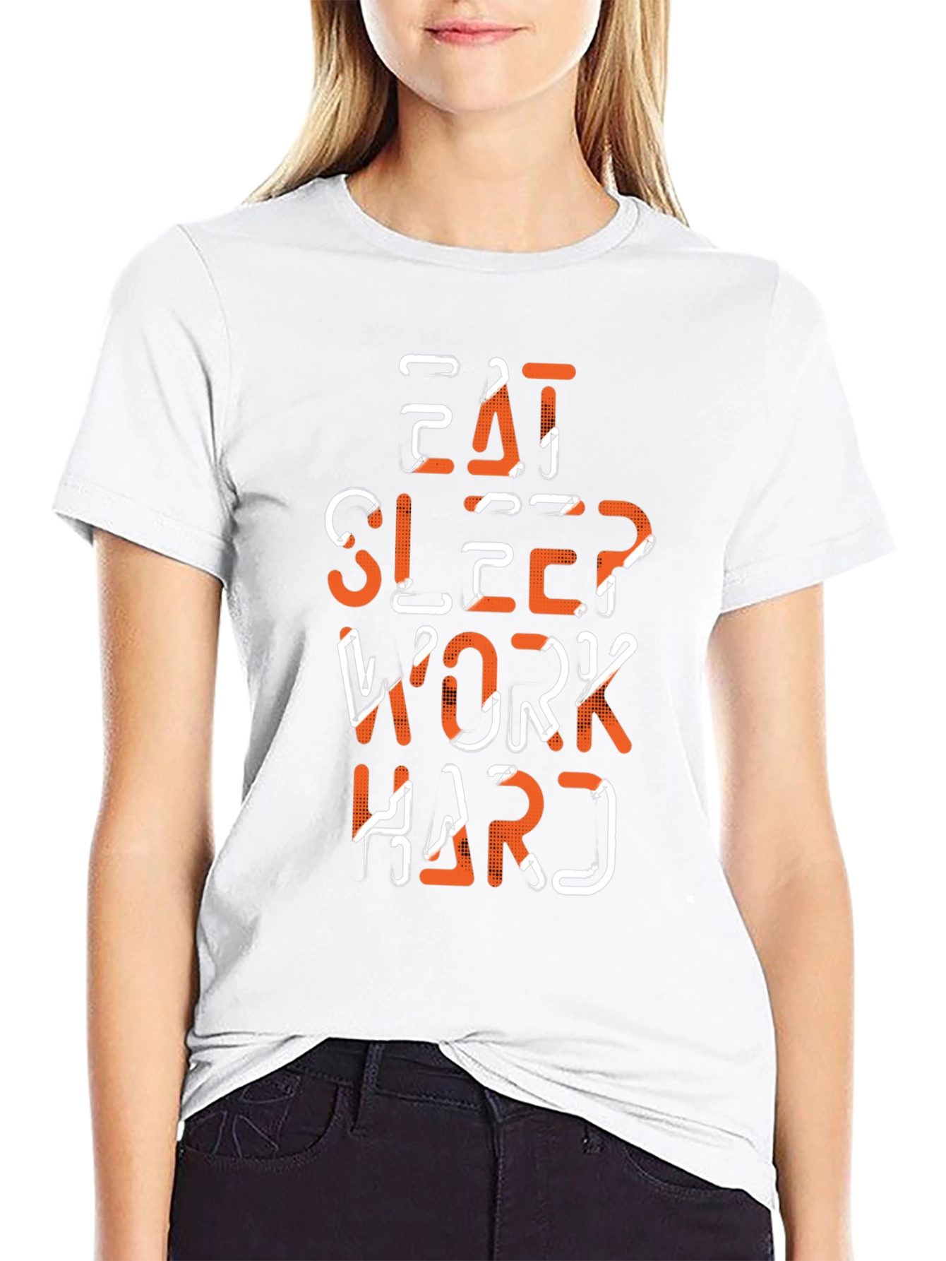 Eat Sleep Work Hard Graphic Tee