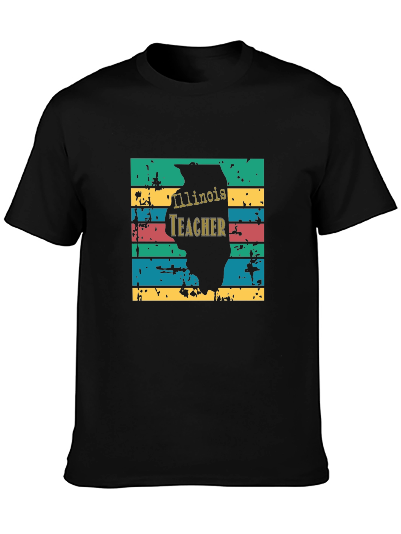 Illinois Teacher Retro T-Shirt