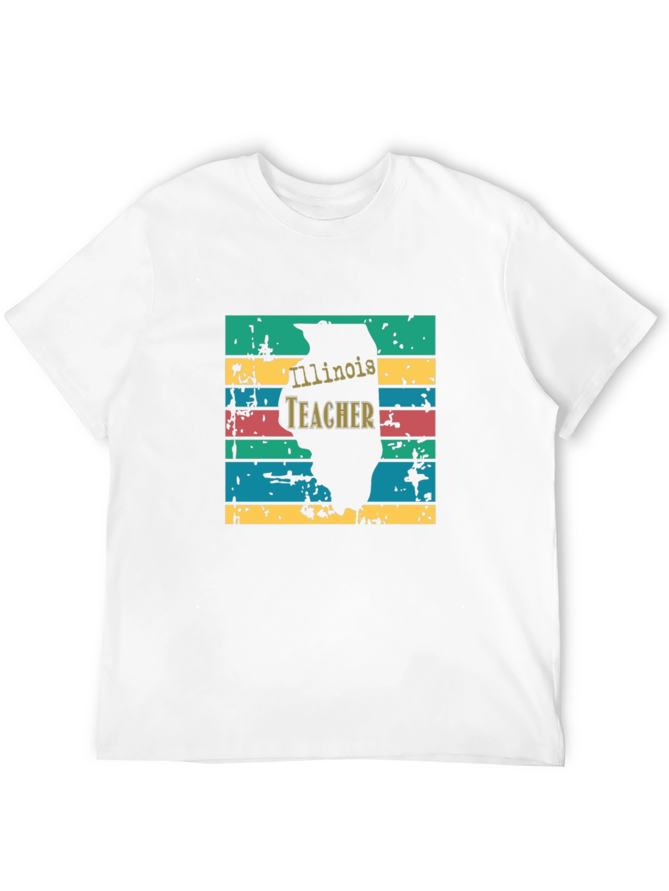 Illinois Teacher Retro T-Shirt