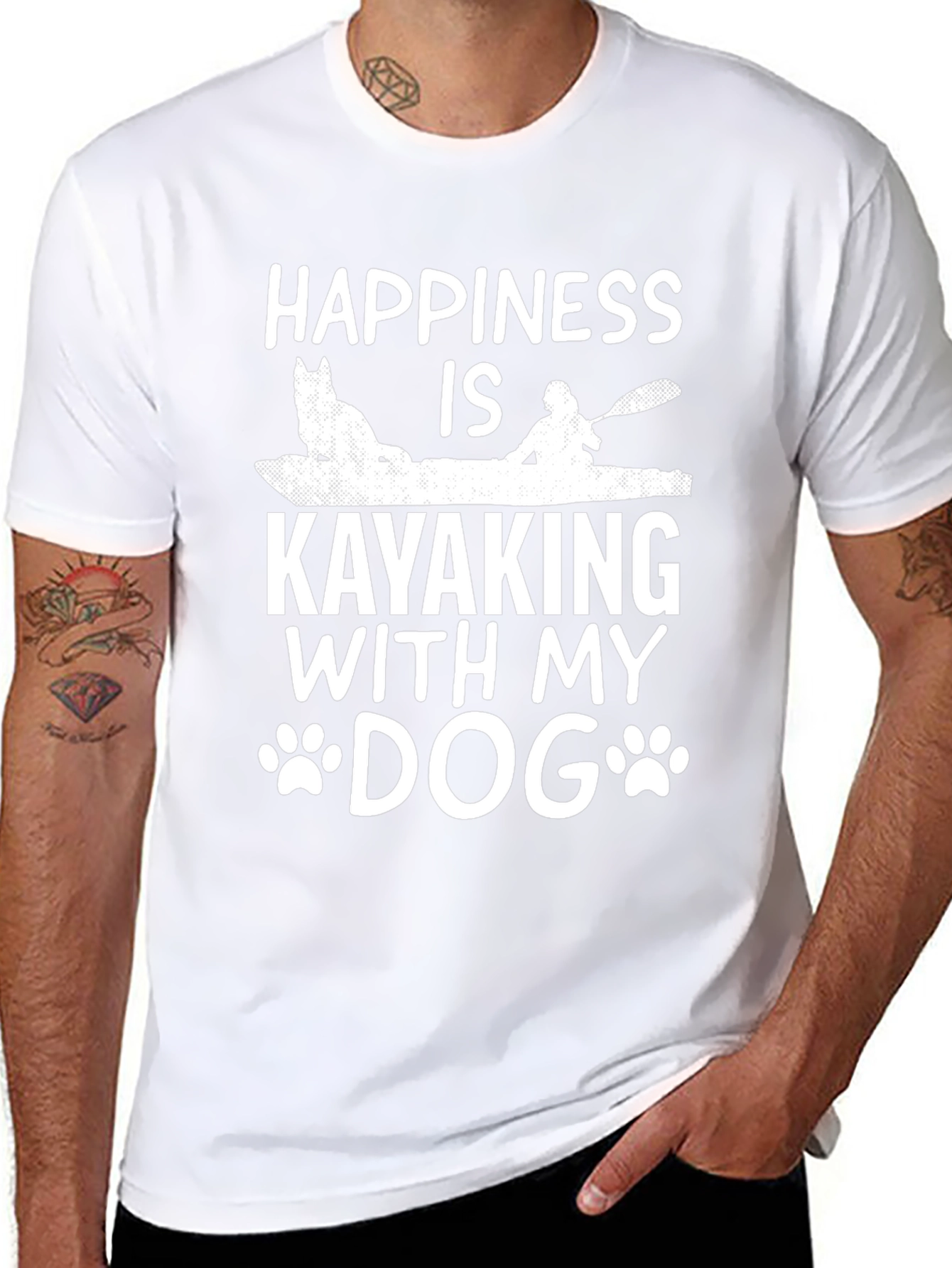Happiness is Kayaking with my Dog T-Shirt