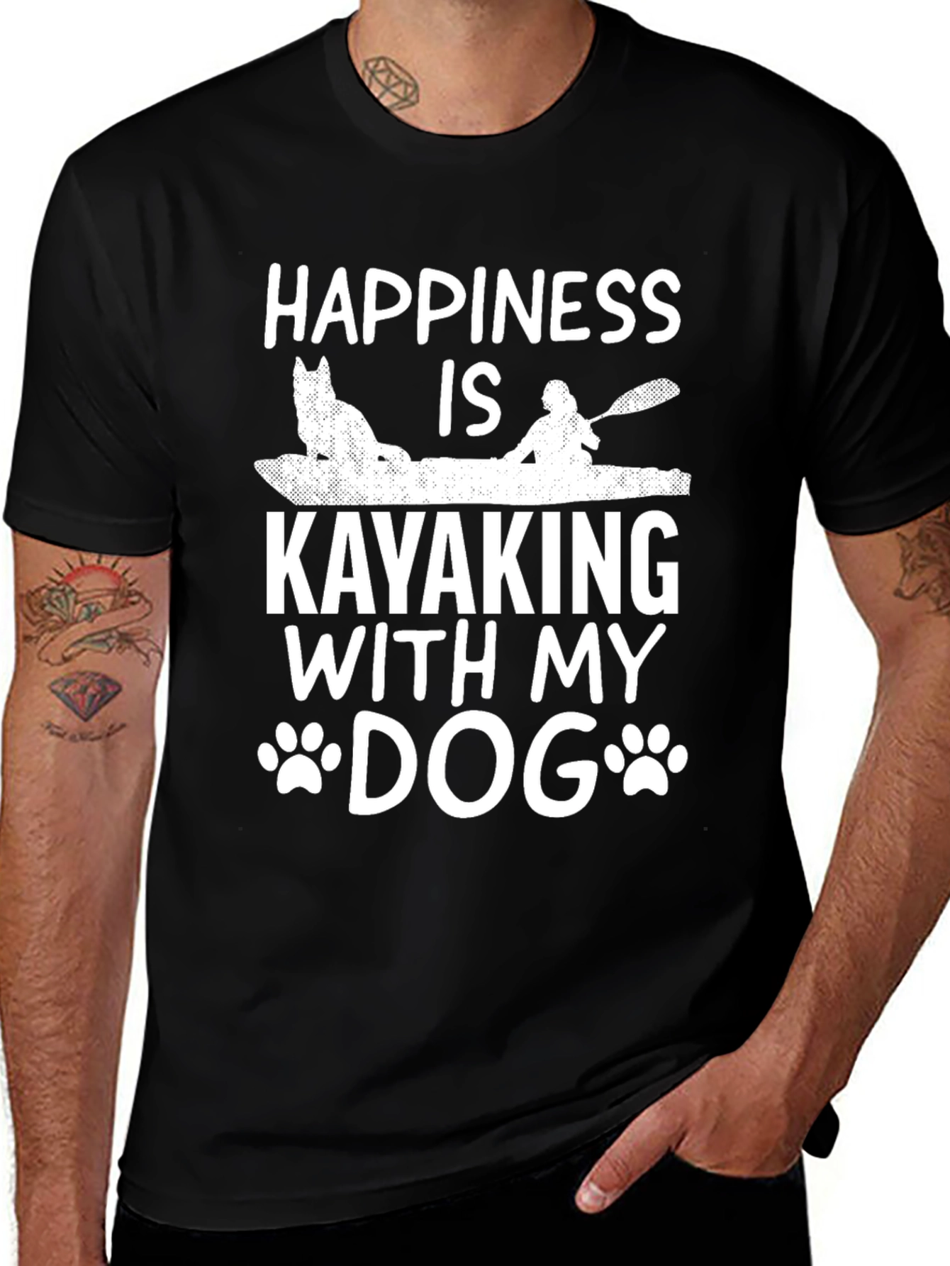 Happiness is Kayaking with my Dog T-Shirt