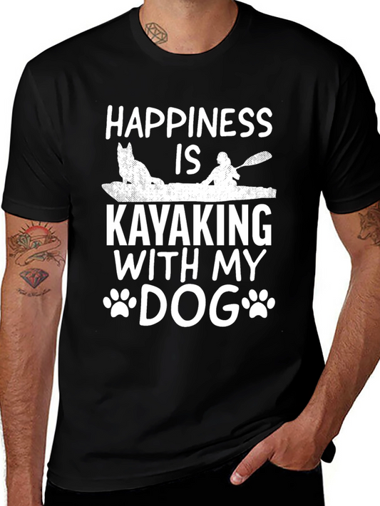 Happiness is Kayaking with my Dog T-Shirt