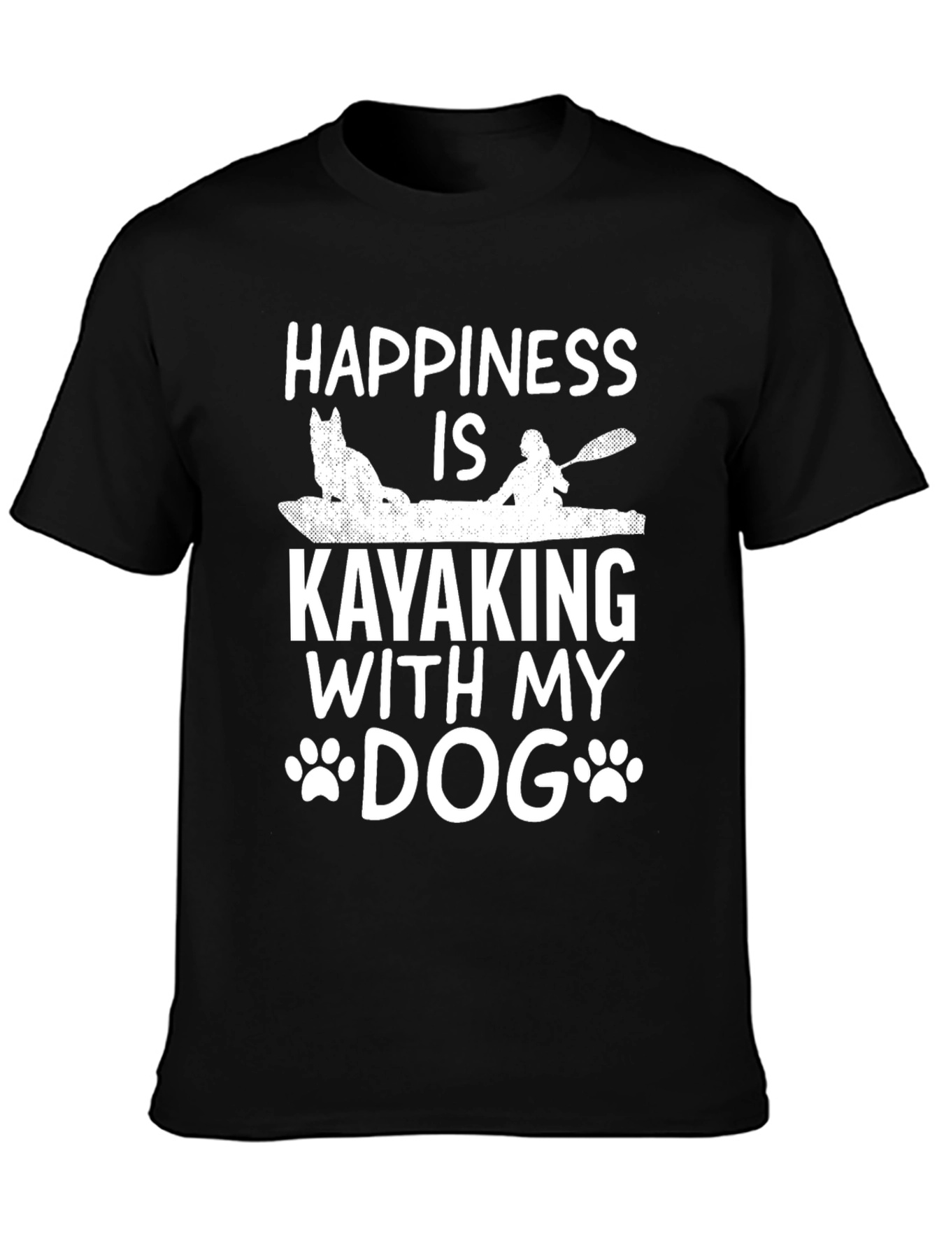 Happiness is Kayaking with my Dog T-Shirt