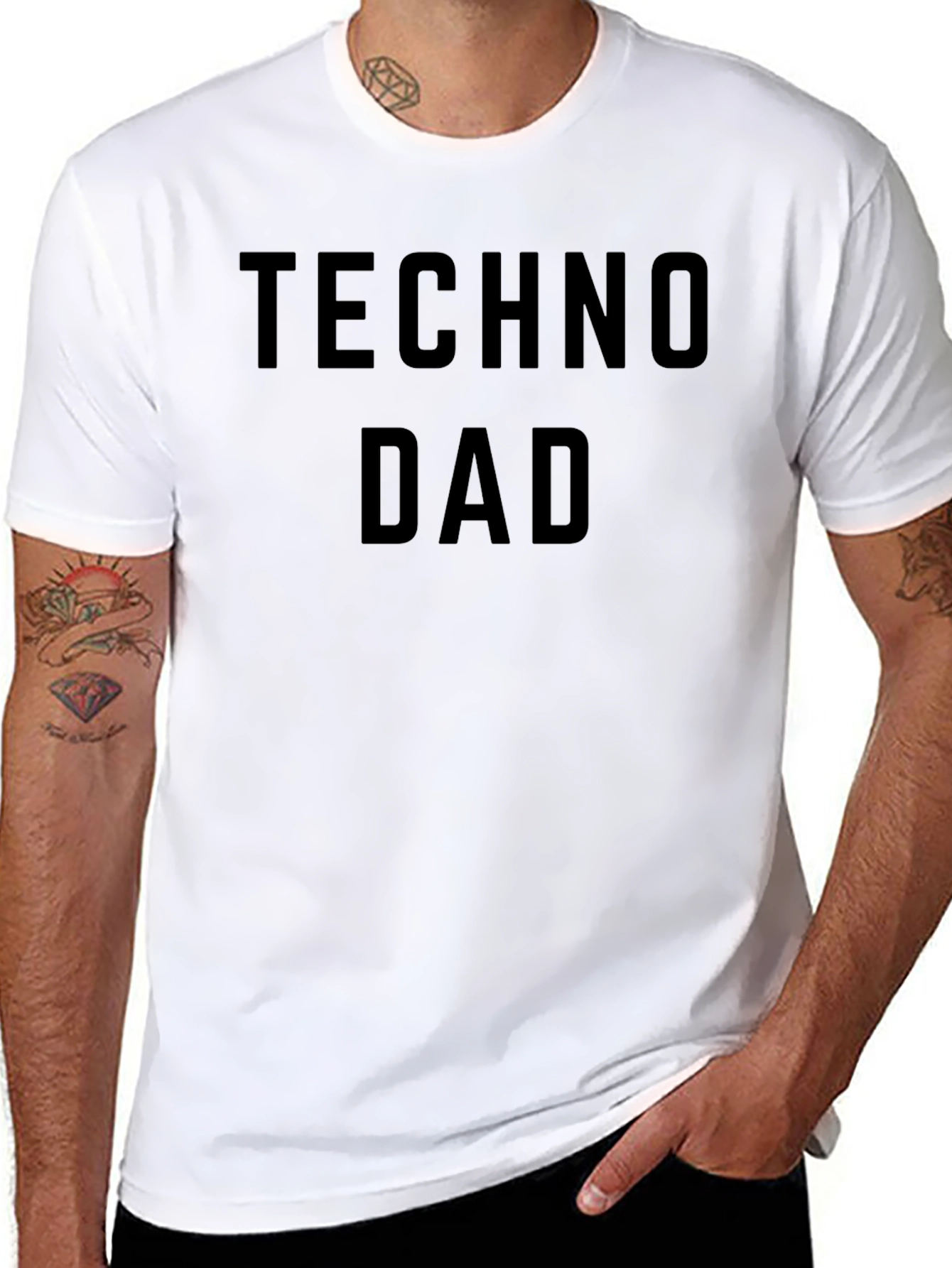 Techno Dad T-Shirt - Cool Fathers Day Gift