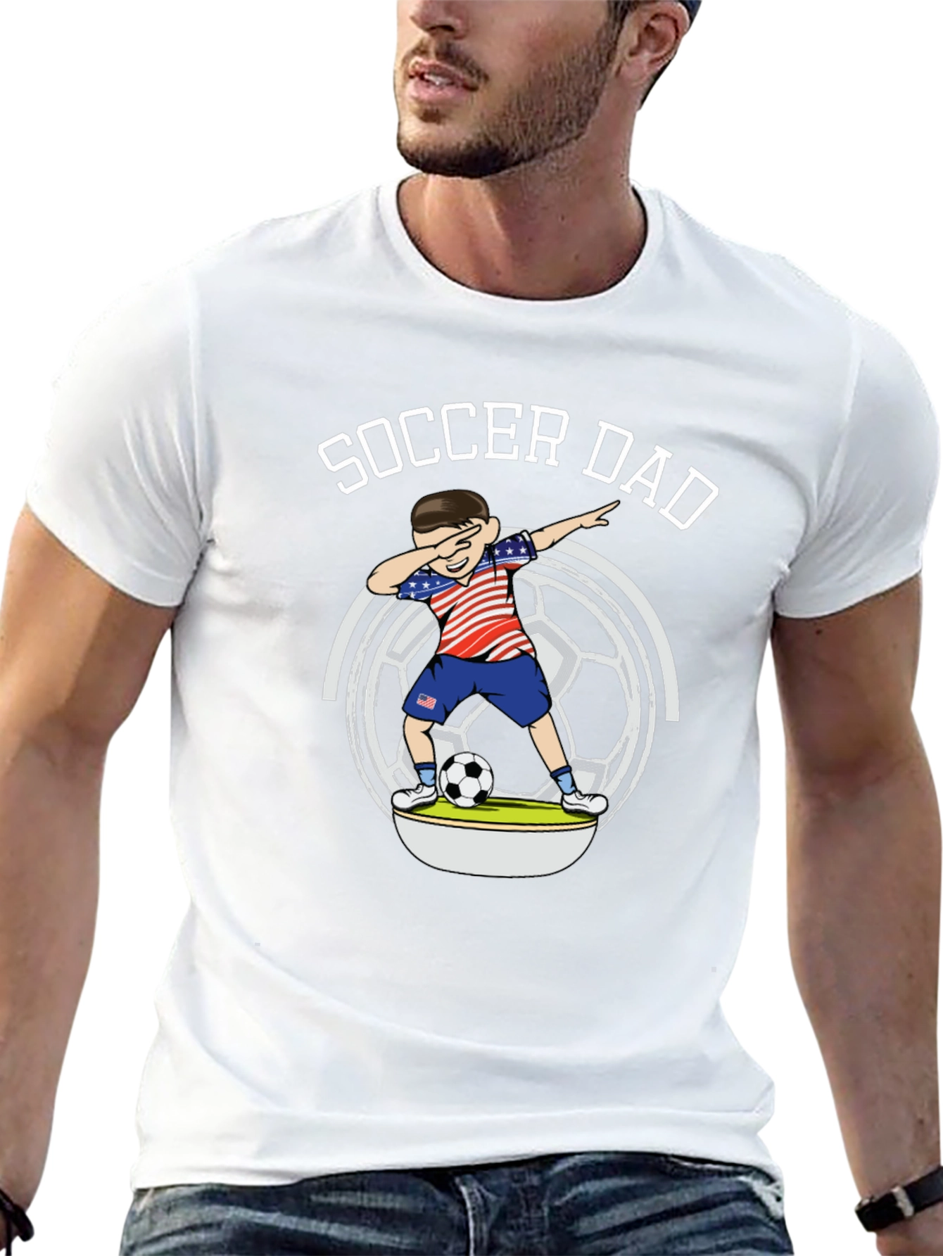 Soccer Dad T-Shirt - USA Dab Graphic Tee