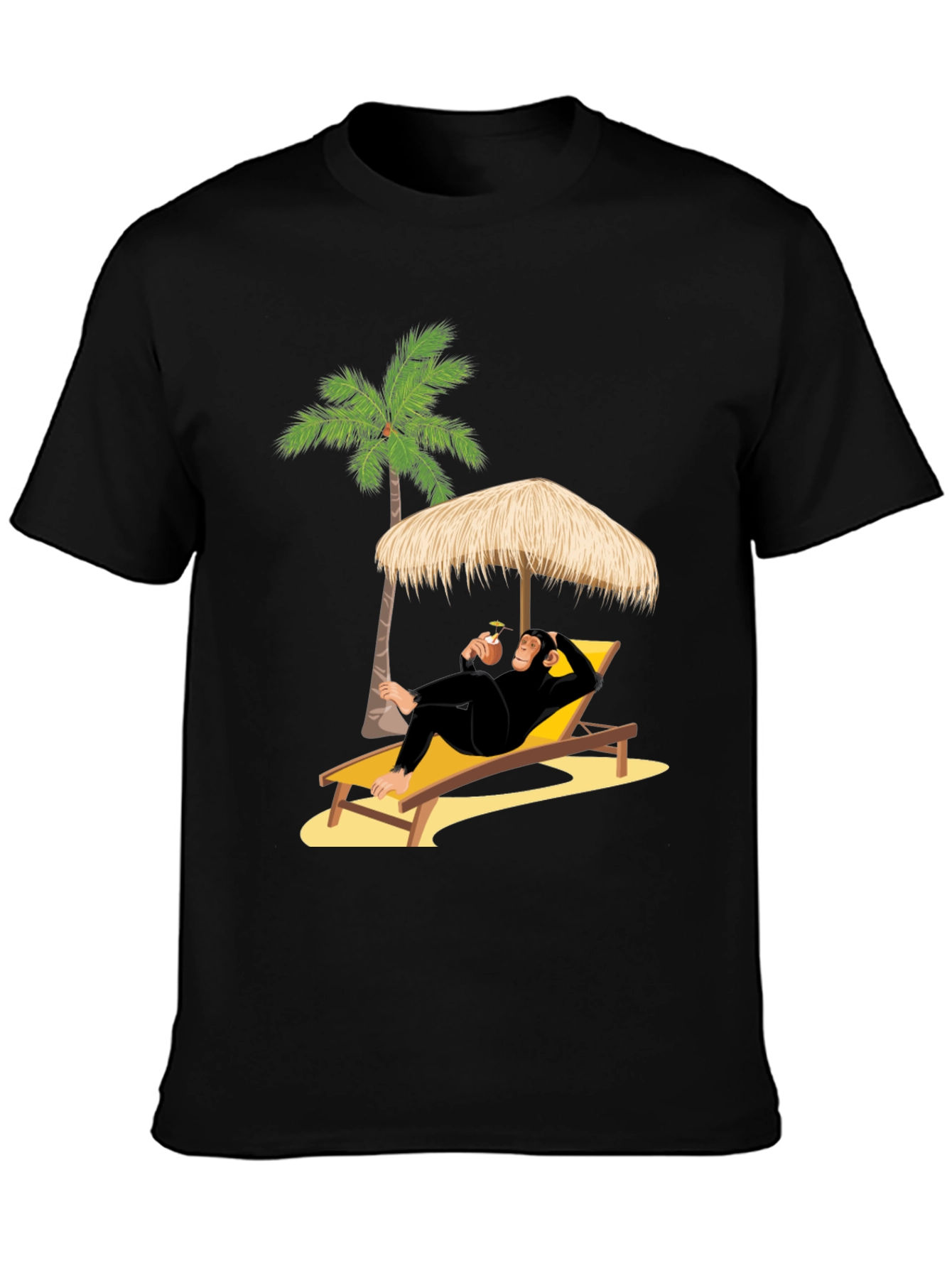 Relaxing Chimp T-Shirt - Beach Vibes