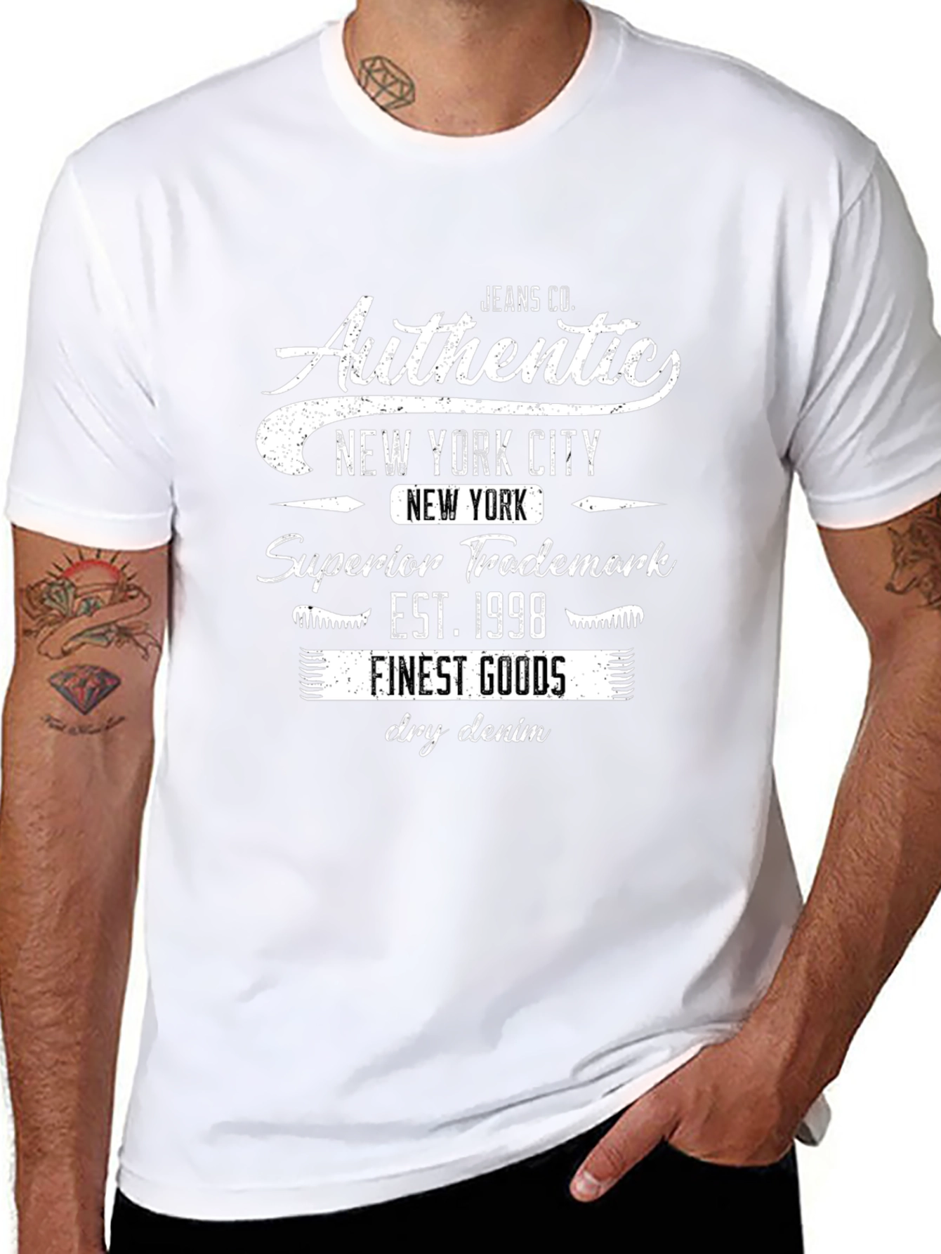 Authentic New York City Black Graphic Tee