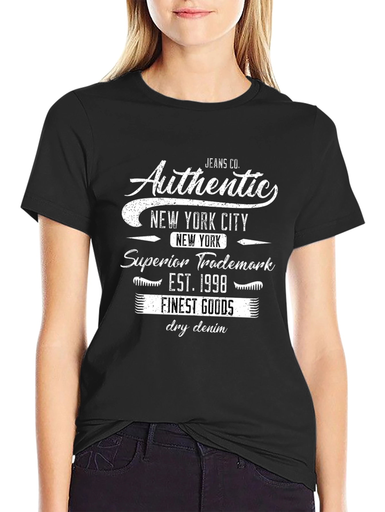 Authentic New York City Black Graphic Tee