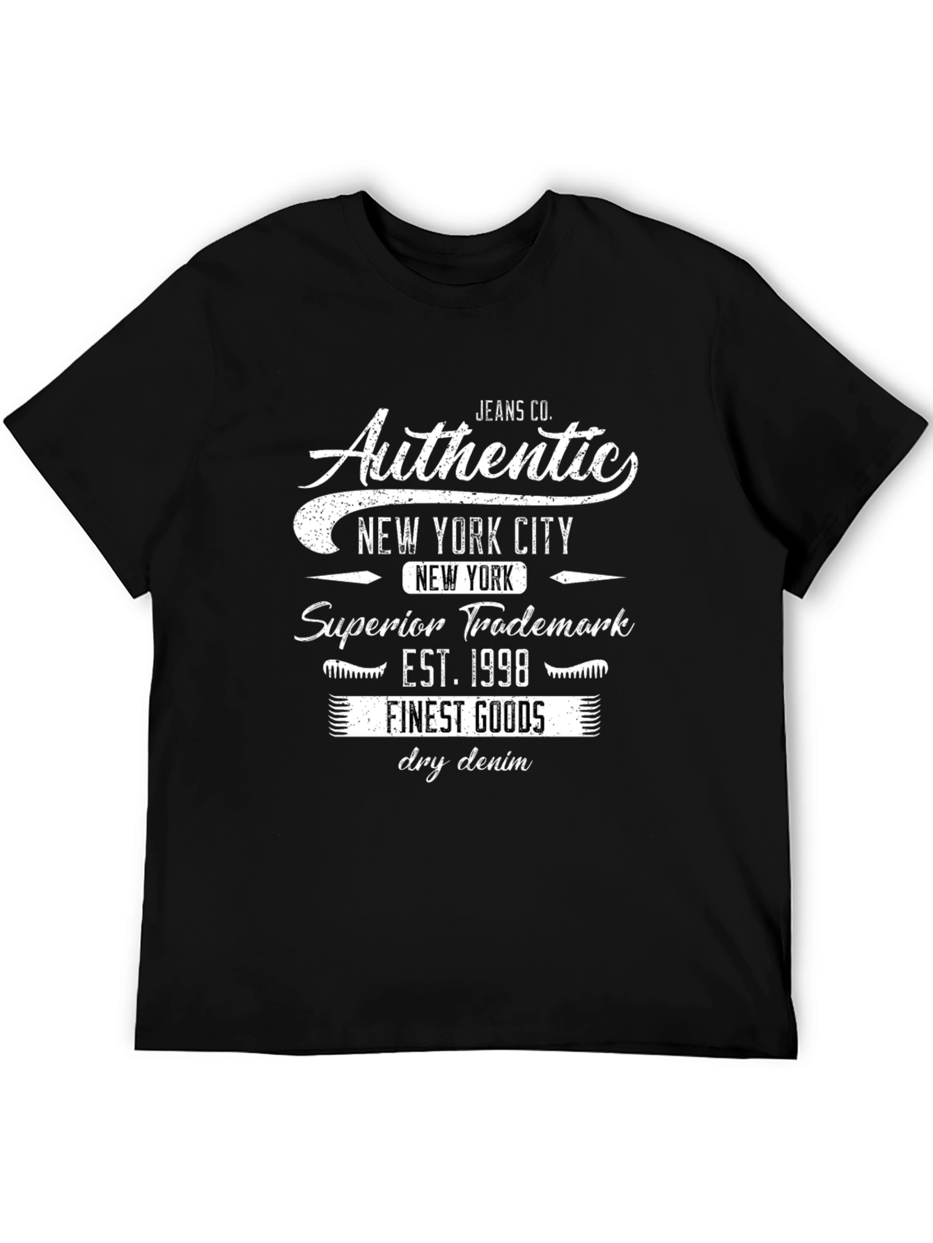 Authentic New York City Black Graphic Tee