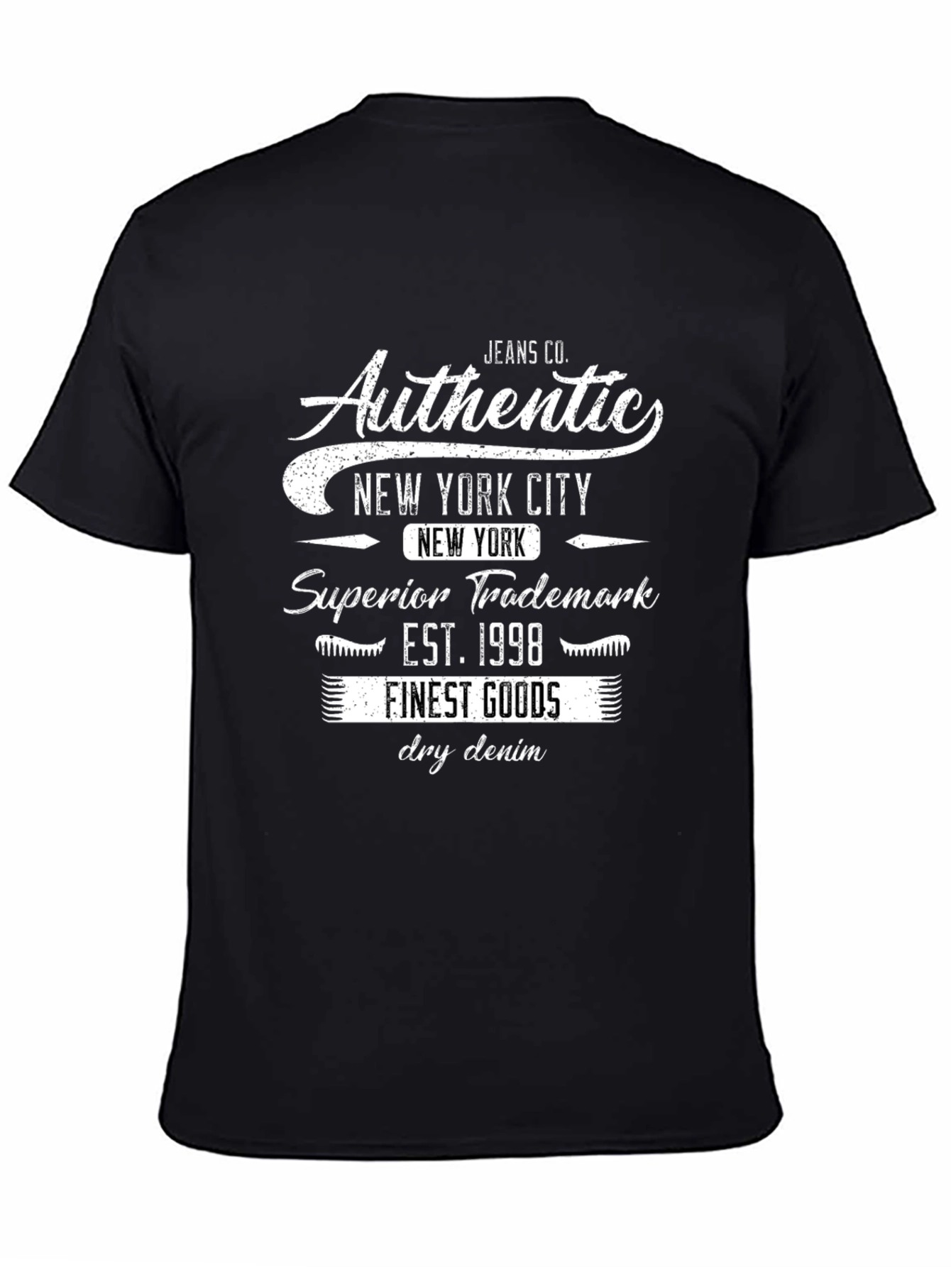 Authentic New York City Black Graphic Tee