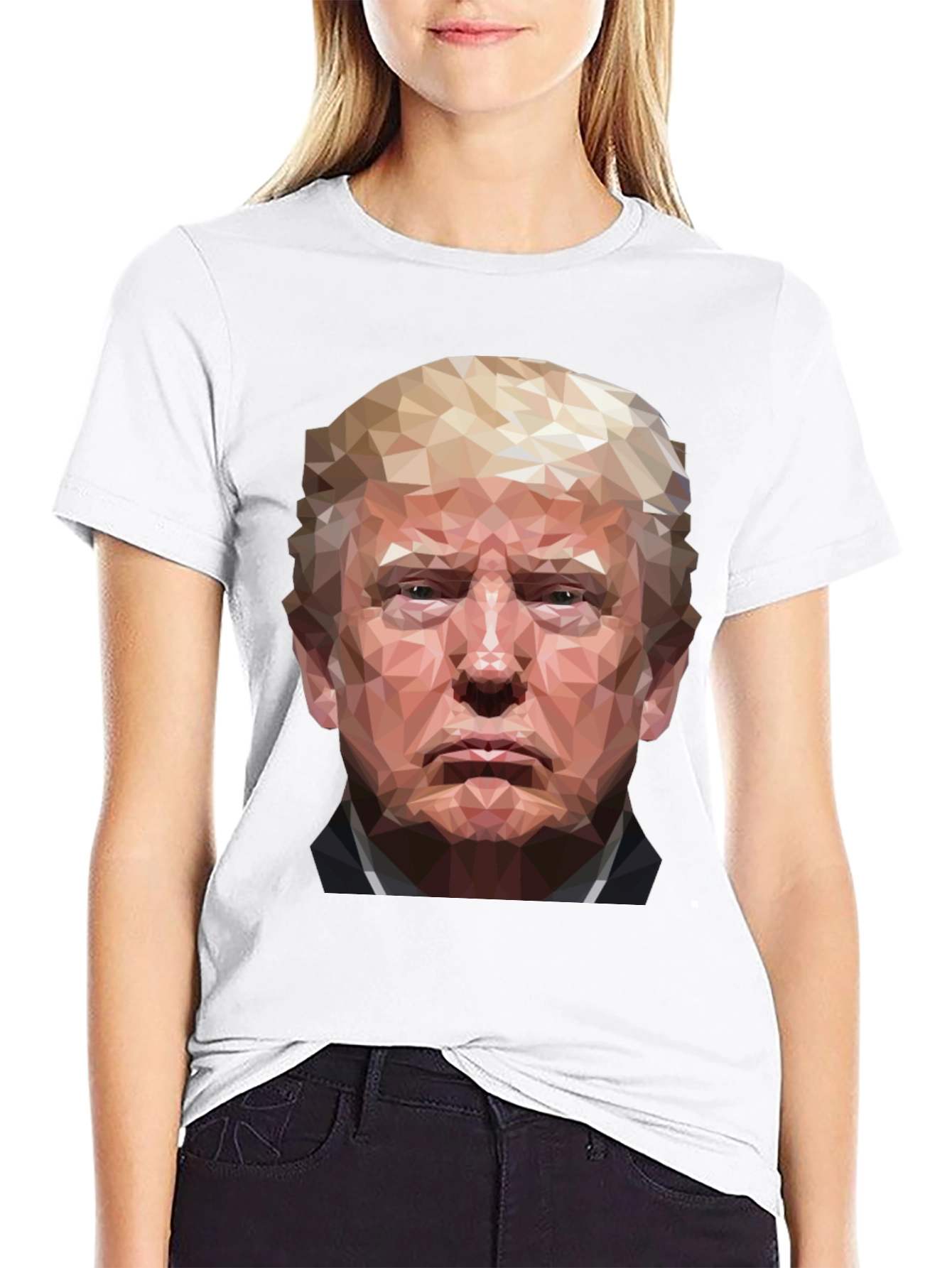 Trump Geometric Portrait T-Shirt
