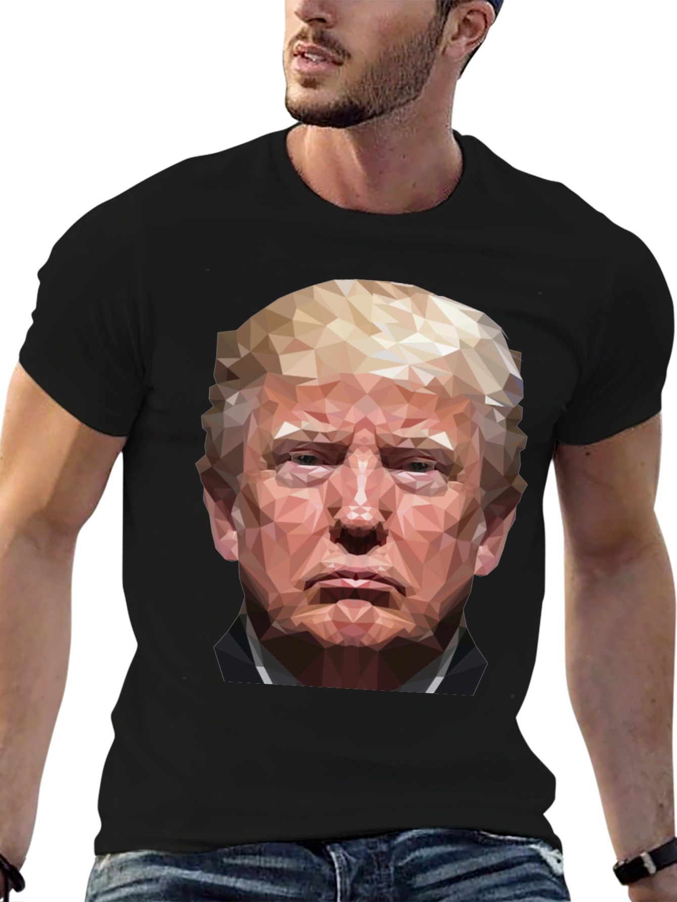 Trump Geometric Portrait T-Shirt