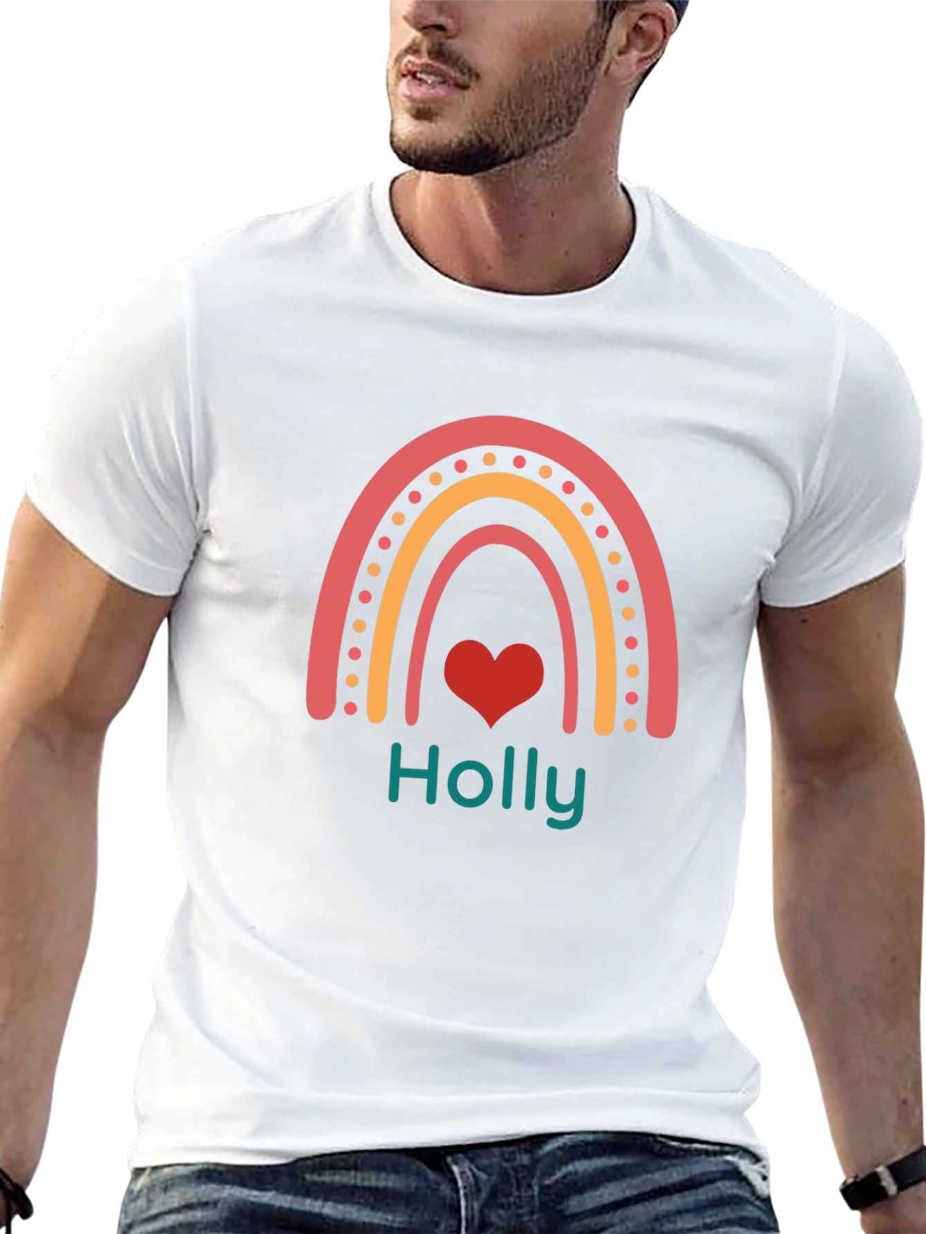 Holly Rainbow Heart T-Shirt