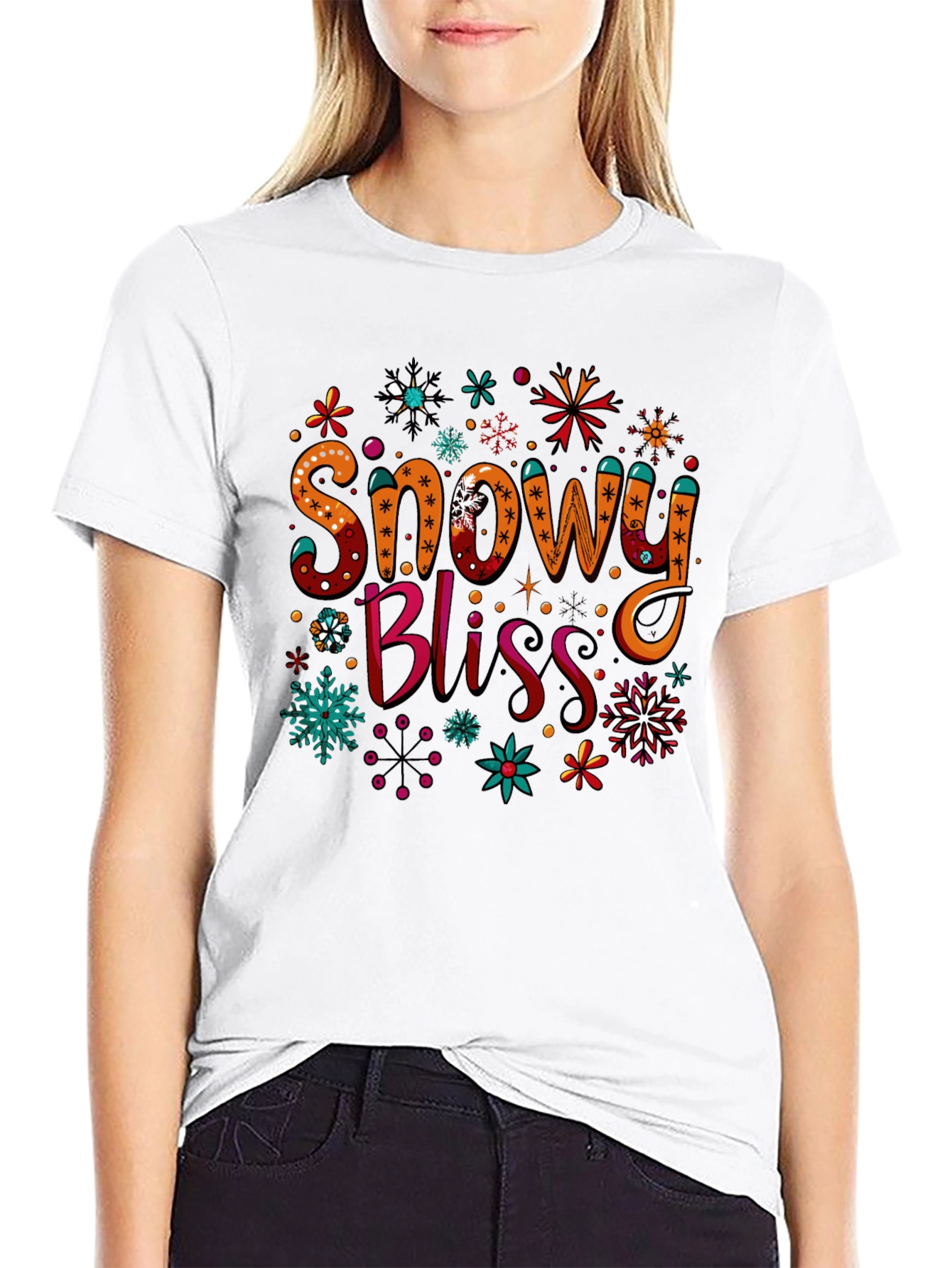 Snowy Bliss Holiday Graphic Tee