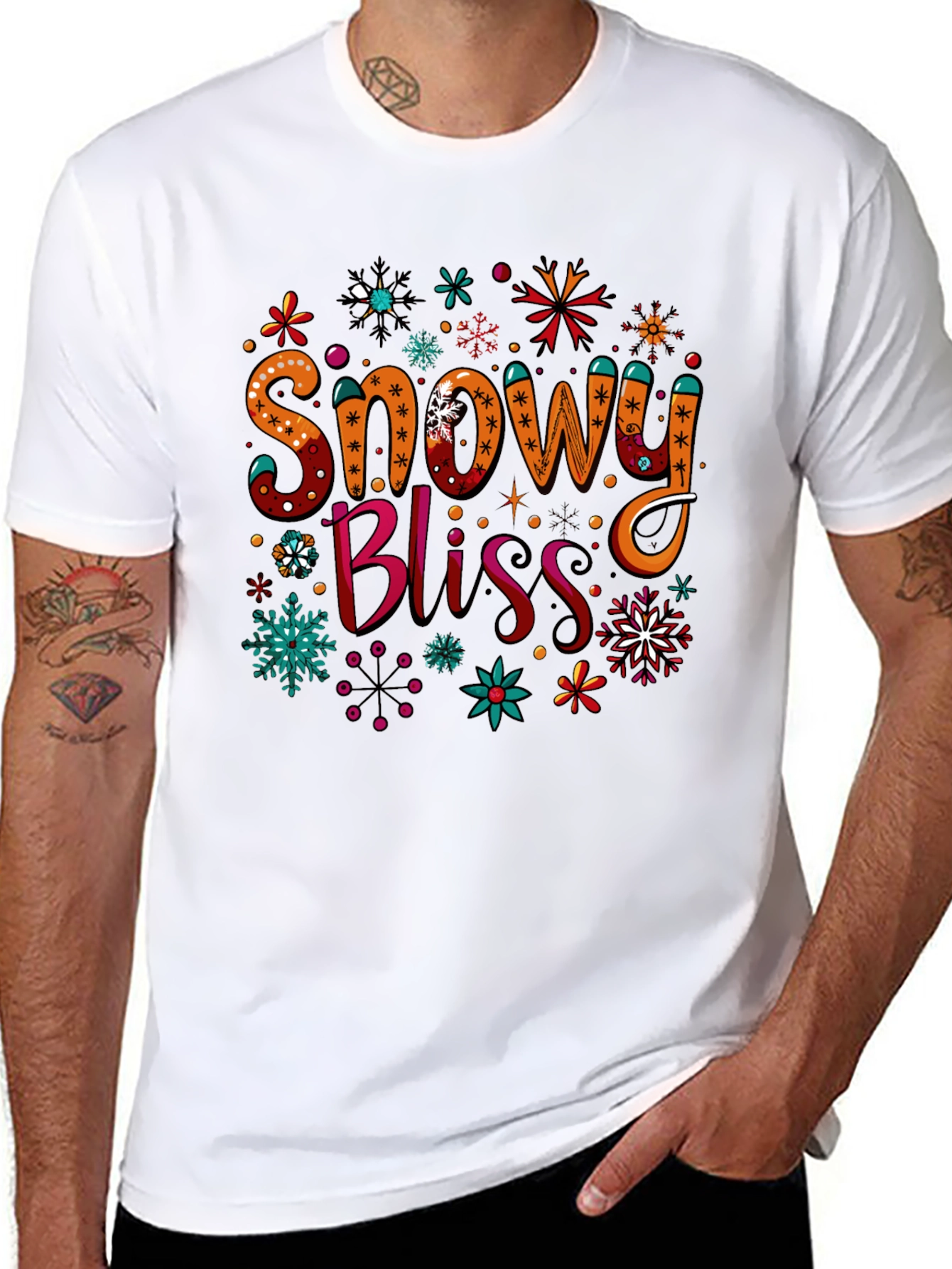 Snowy Bliss Holiday Graphic Tee