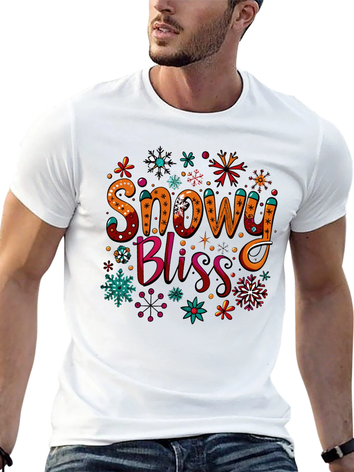 Snowy Bliss Holiday Graphic Tee