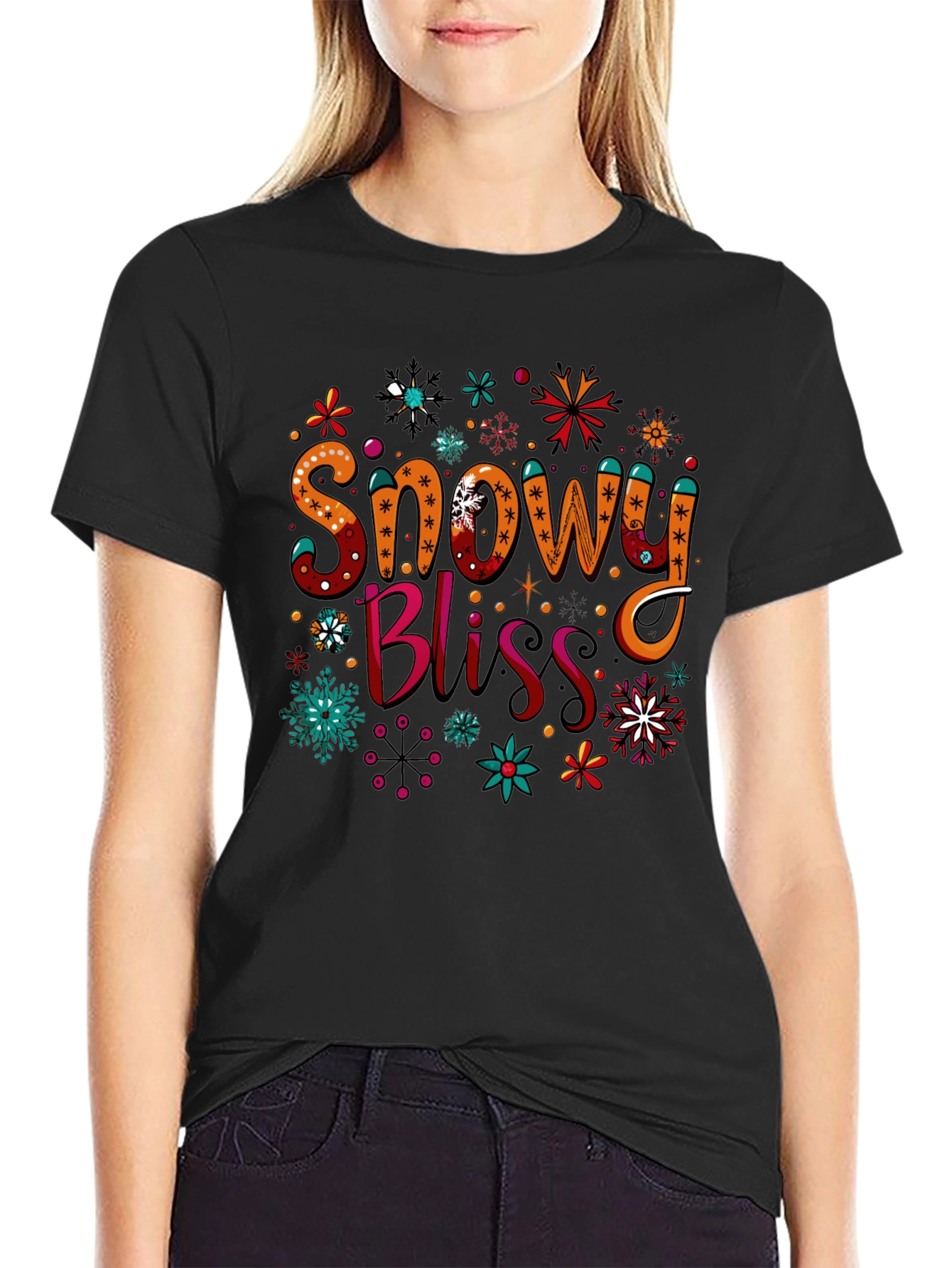 Snowy Bliss Holiday Graphic Tee