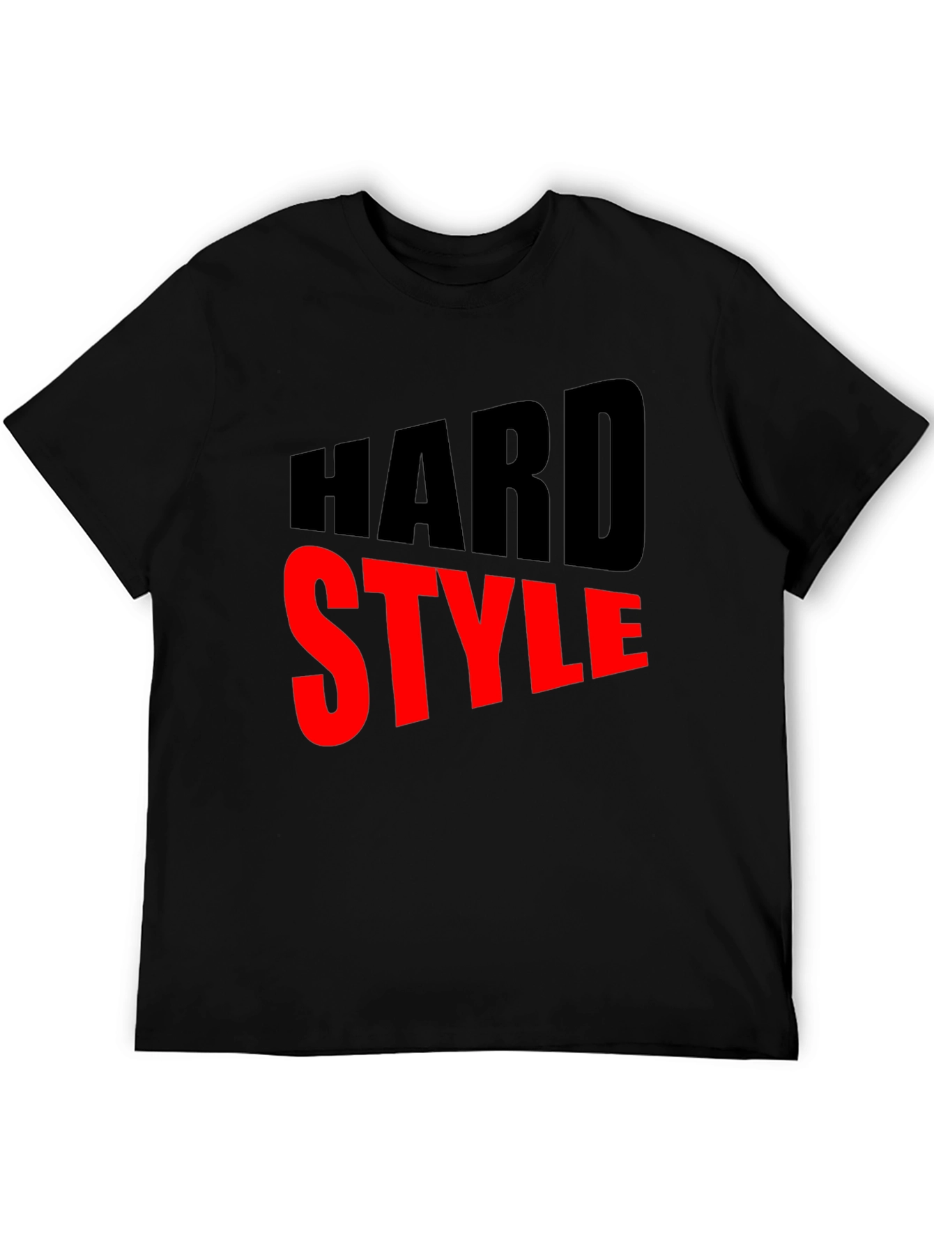 Hard Style Graphic Tee - Bold Black T-Shirt