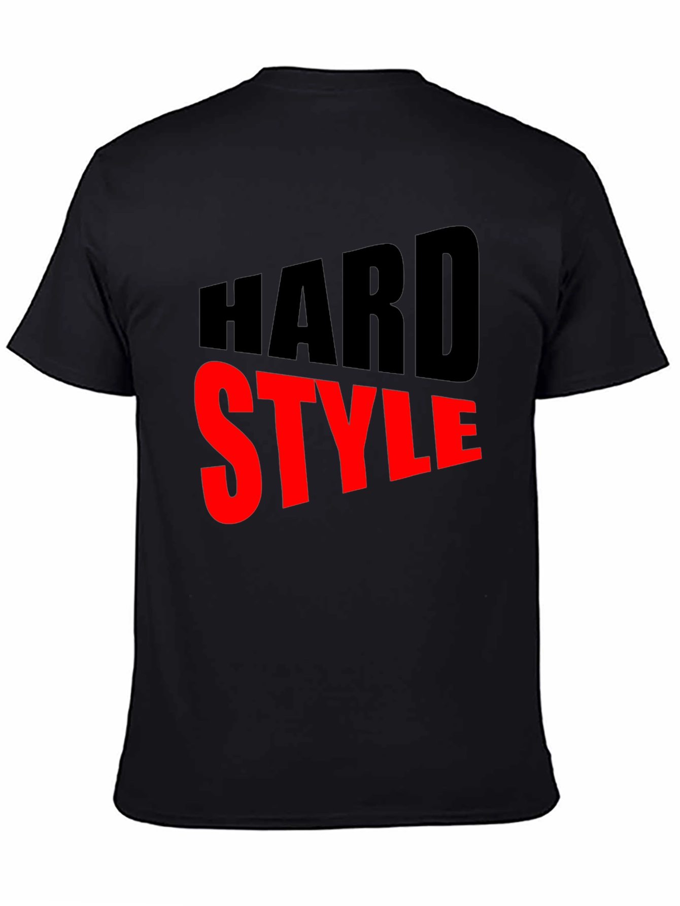 Hard Style Graphic Tee - Bold Black T-Shirt
