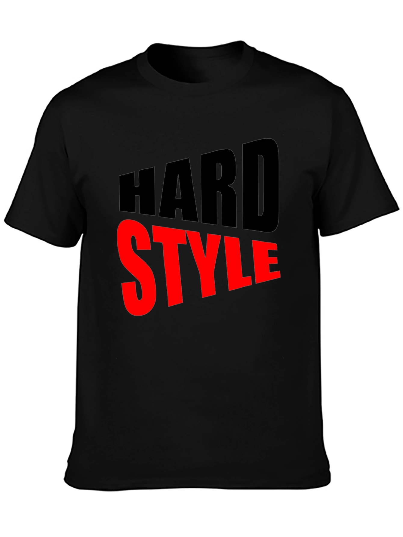 Hard Style Graphic Tee - Bold Black T-Shirt