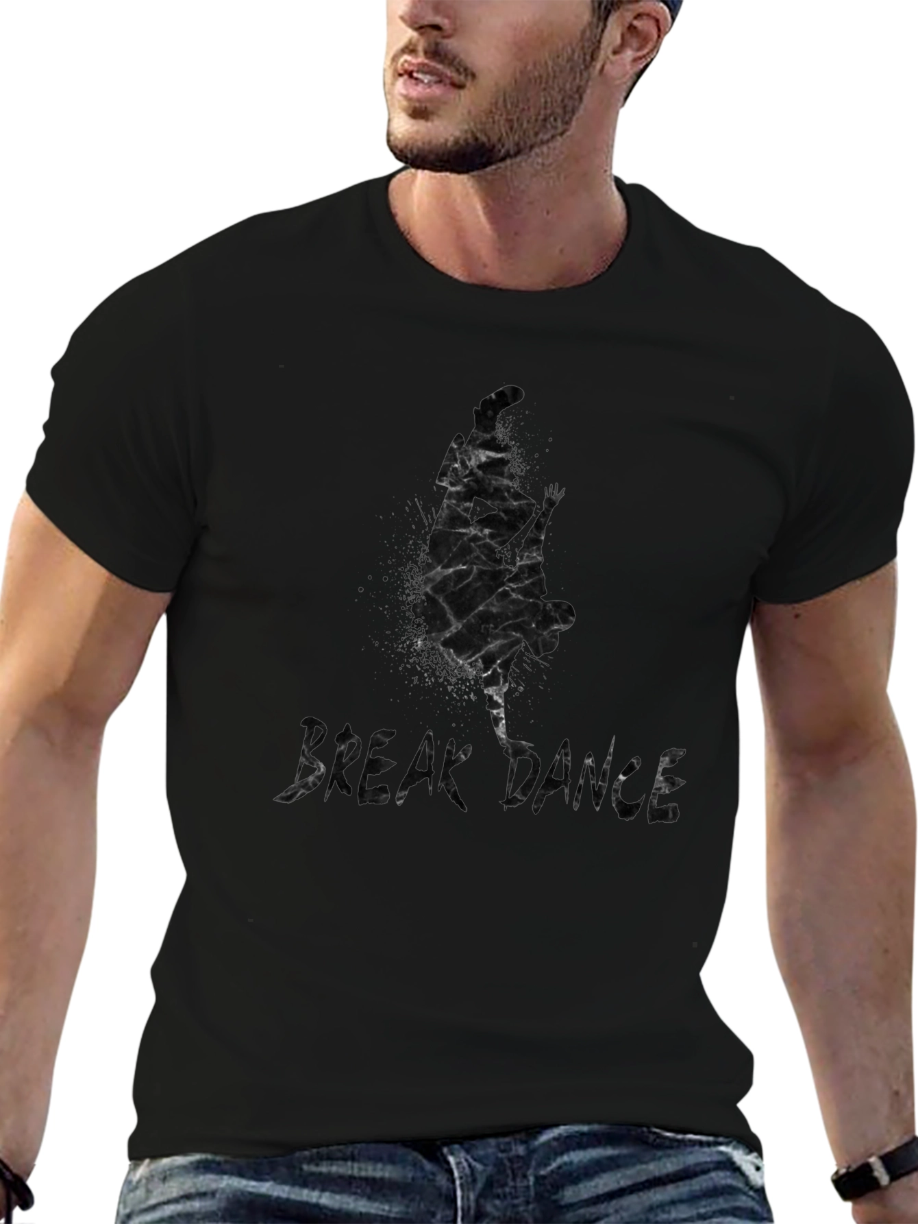 Break Dance Graphic Tee - Stylish Black T-Shirt