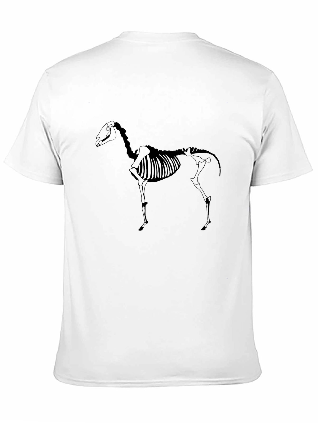 Equestrian Skeleton Graphic Tee - Black