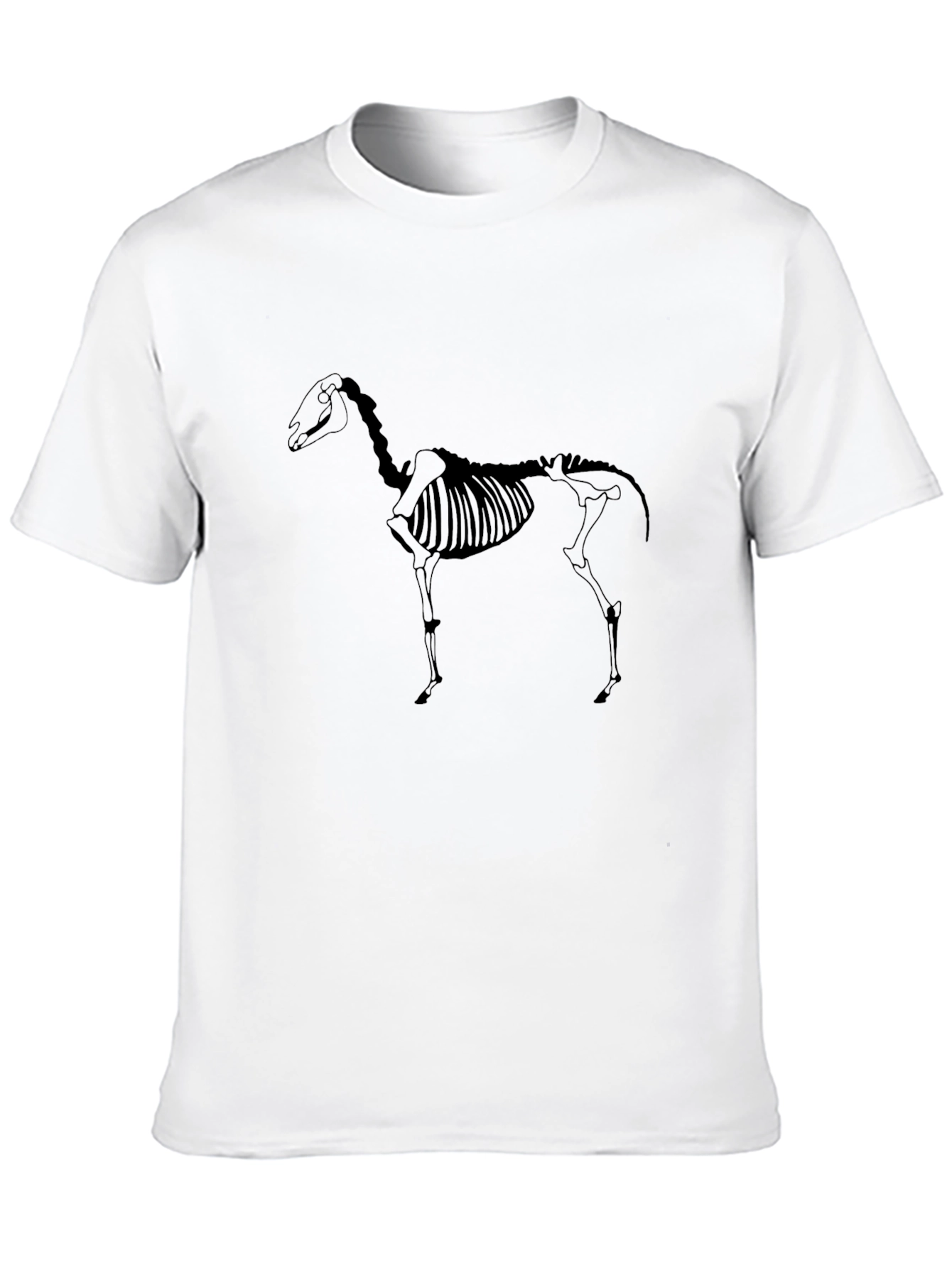 Equestrian Skeleton Graphic Tee - Black