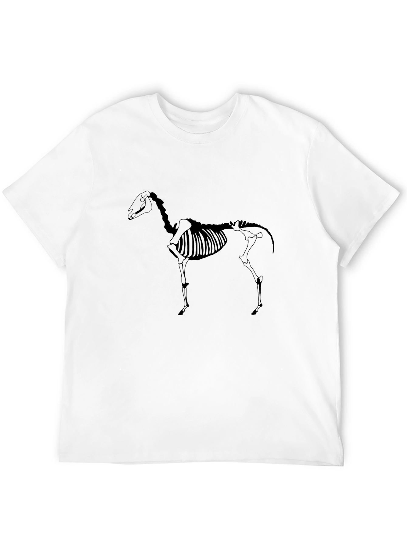 Equestrian Skeleton Graphic Tee - Black