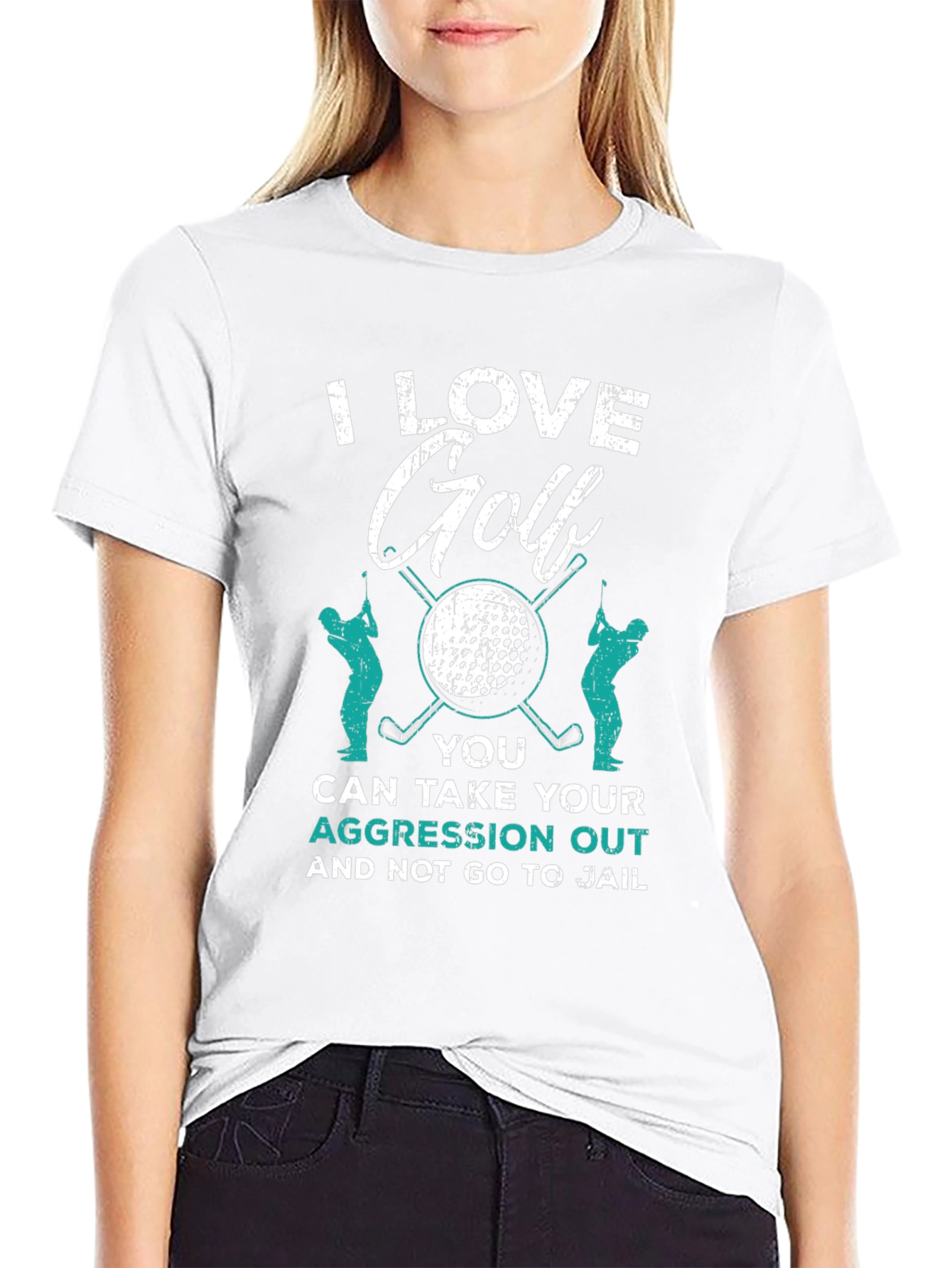 I Love Golf Aggression T-Shirt