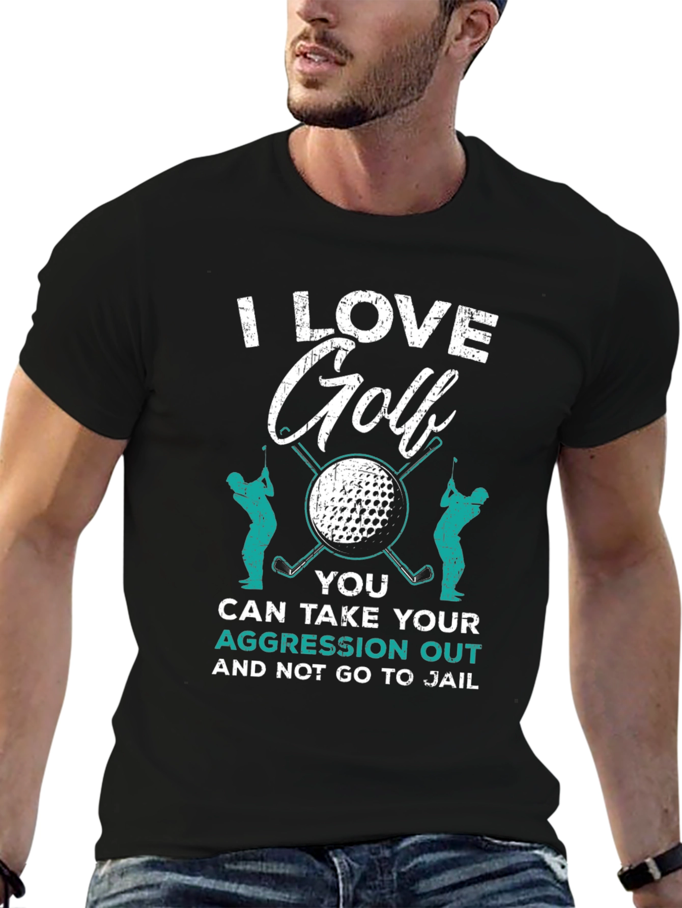 I Love Golf Aggression T-Shirt