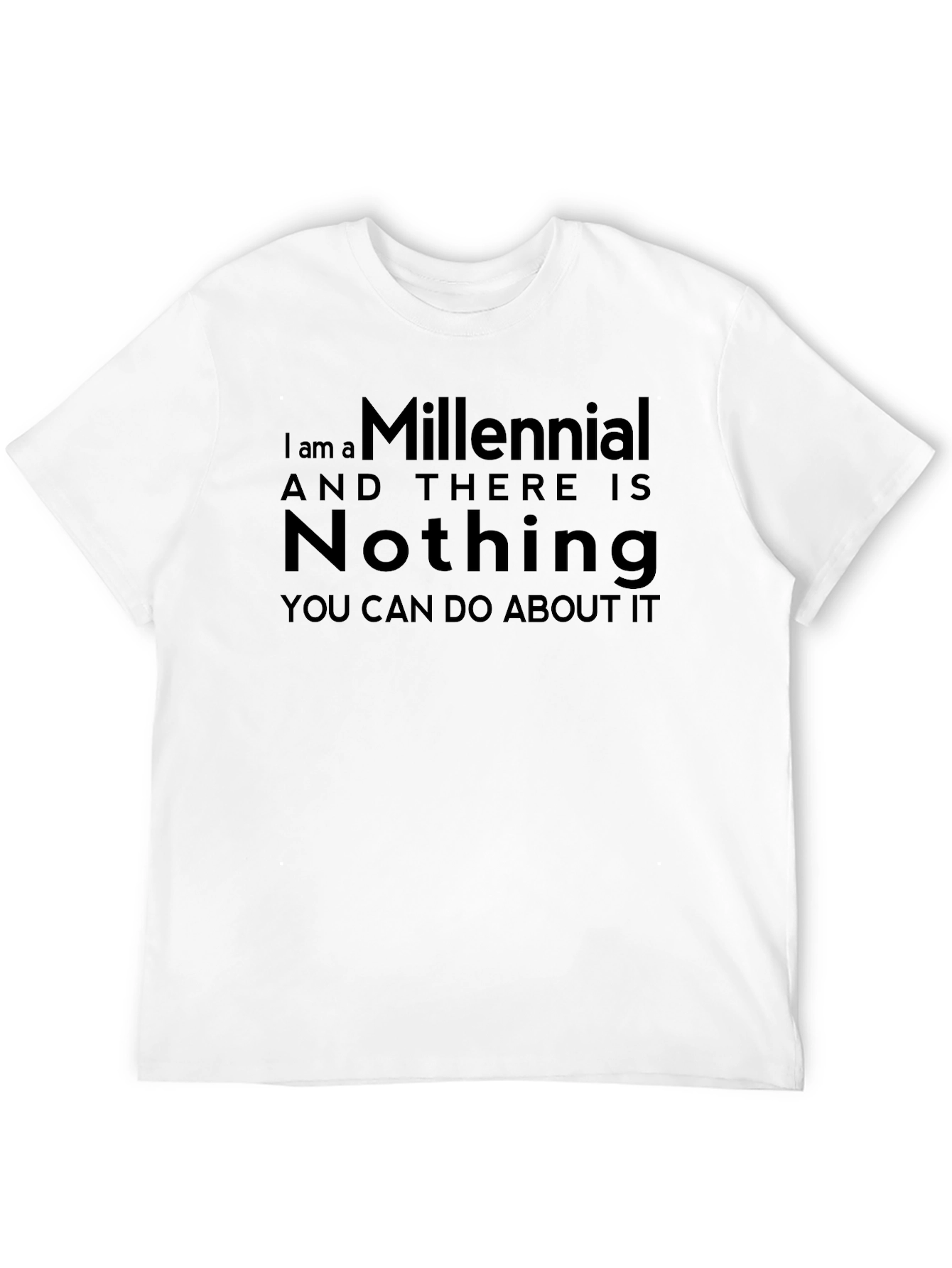 Millennial Statement T-Shirt - Black