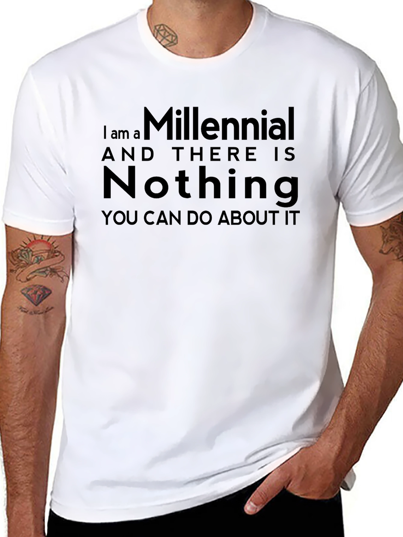 Millennial Statement T-Shirt - Black