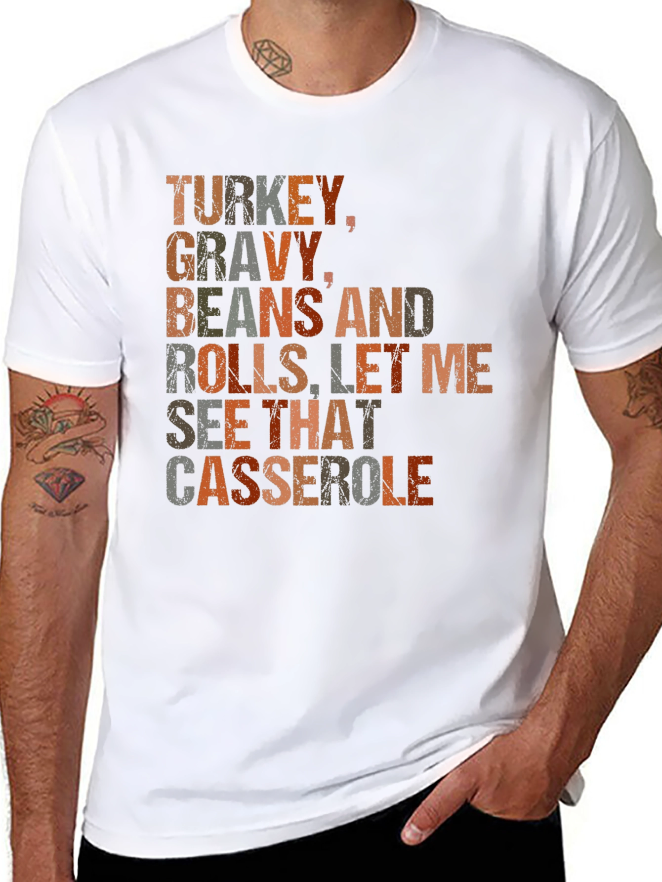 Thanksgiving Dinner T-Shirt - Turkey Gravy and Casserole