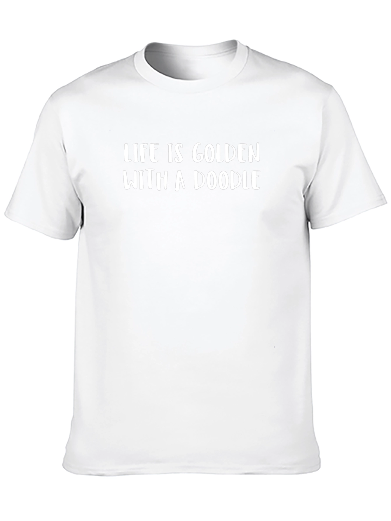 Life is Golden with a Doodle Black T-Shirt