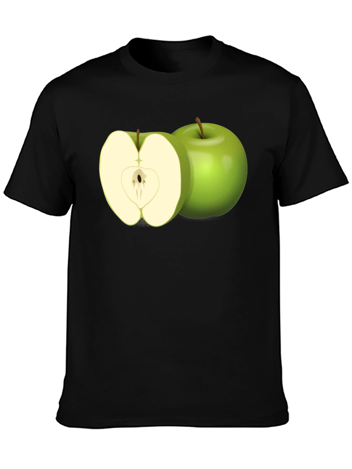 Apple Graphic T-Shirt - Modern Fruit Tee