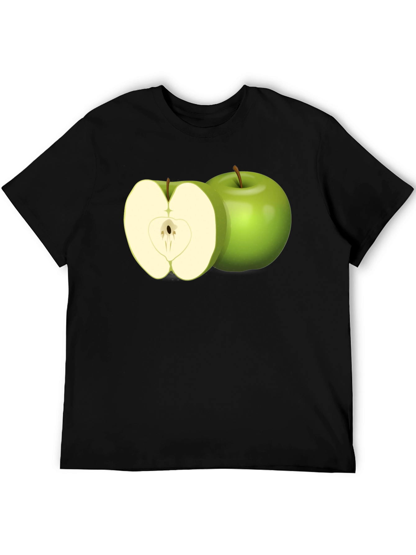 Apple Graphic T-Shirt - Modern Fruit Tee