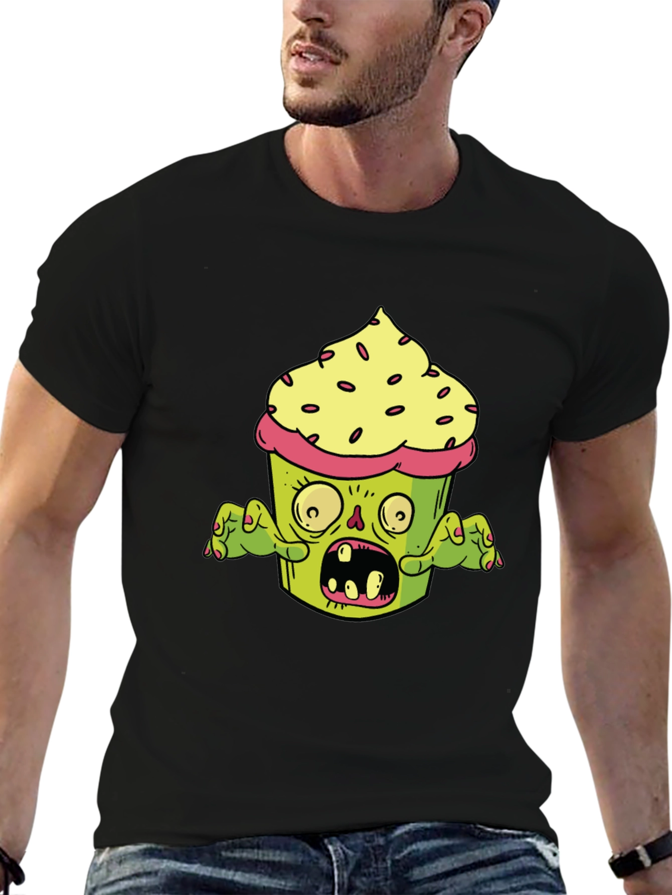 Zombie Cupcake T-Shirt - Graphic Novelty Tee