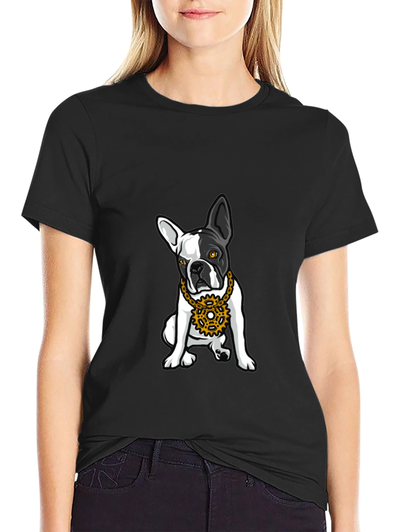Cool Bulldog Graphic T-Shirt