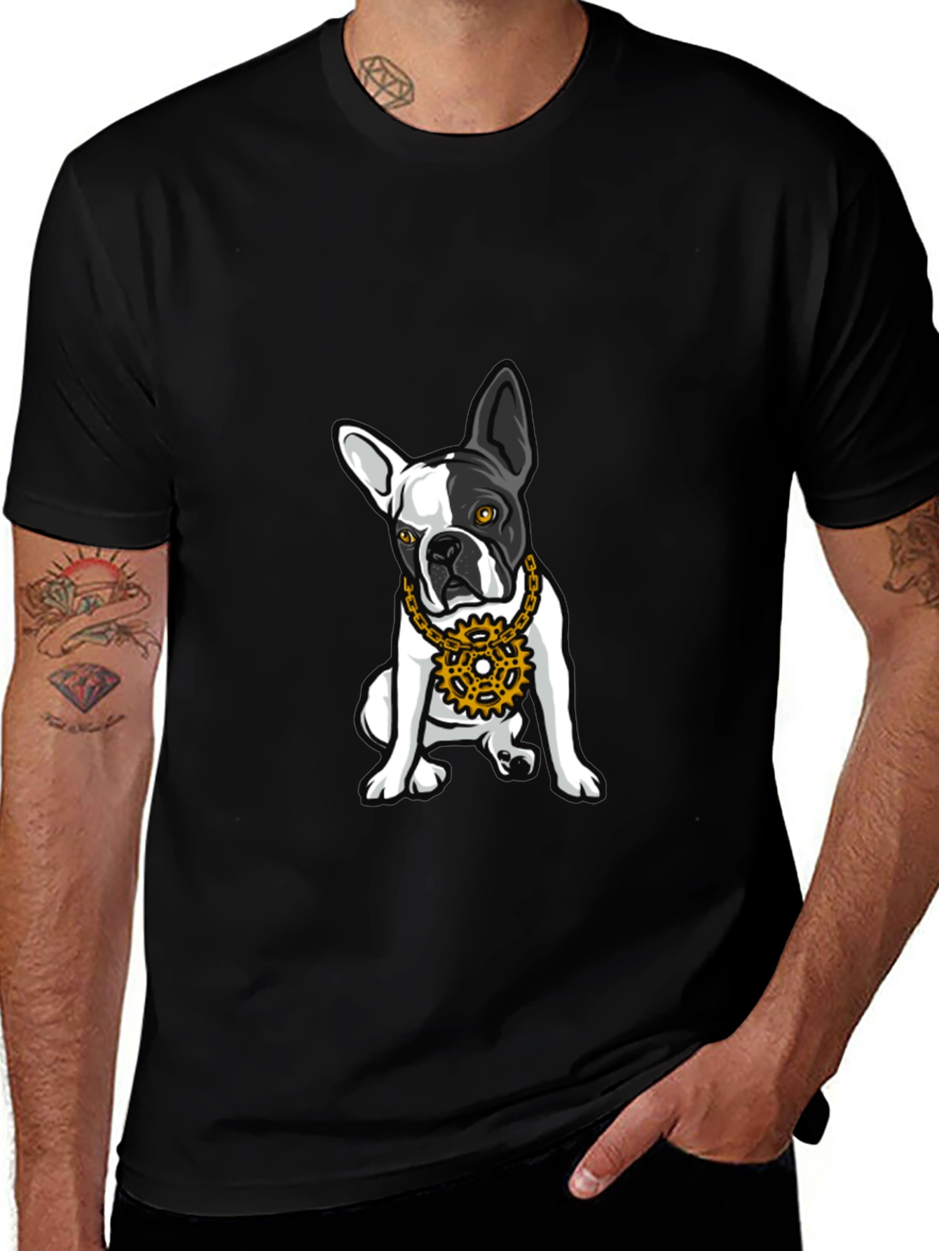 Cool Bulldog Graphic T-Shirt