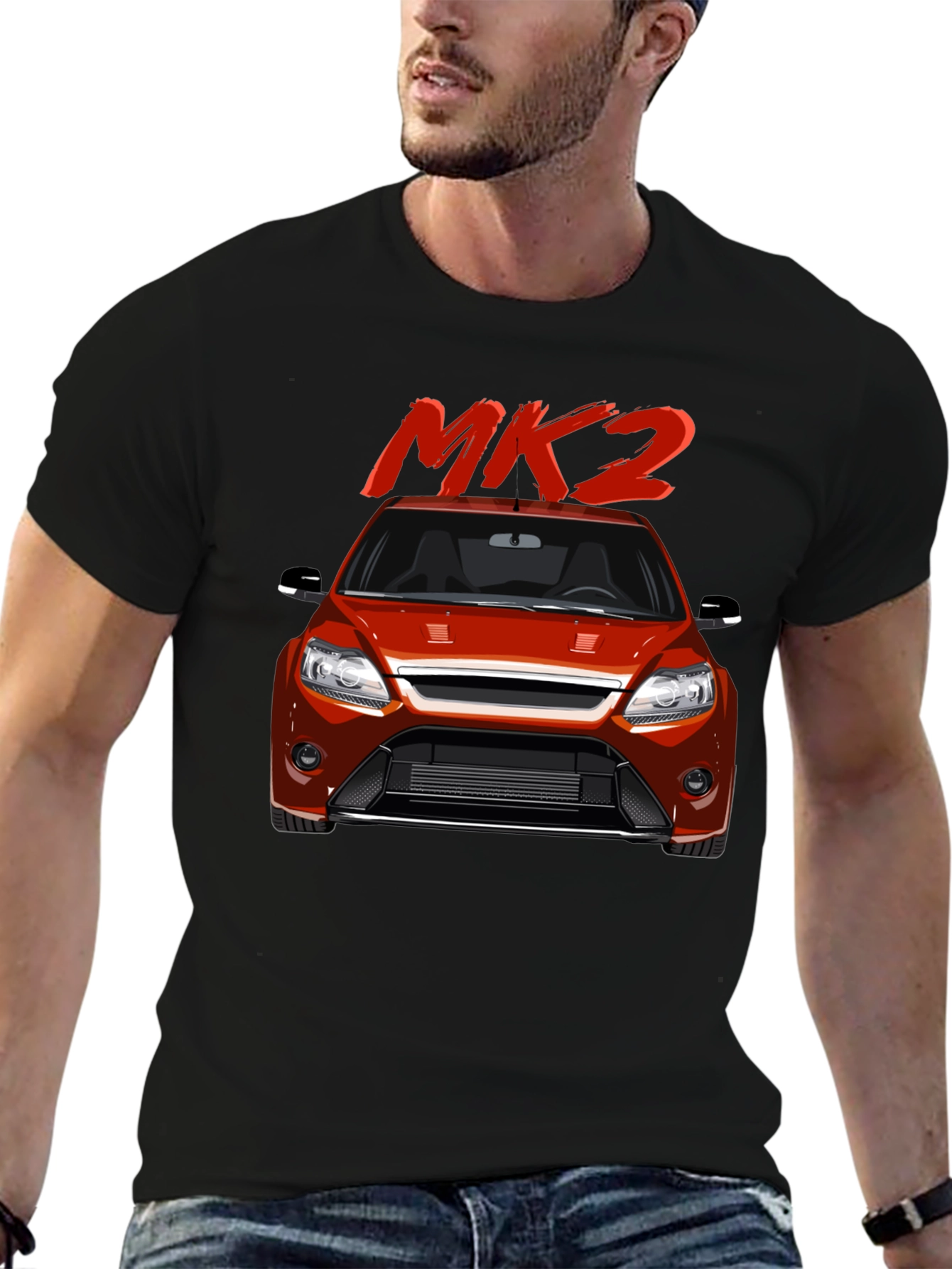 MK2 Car Graphic Tee - Stylish Automotive Apparel