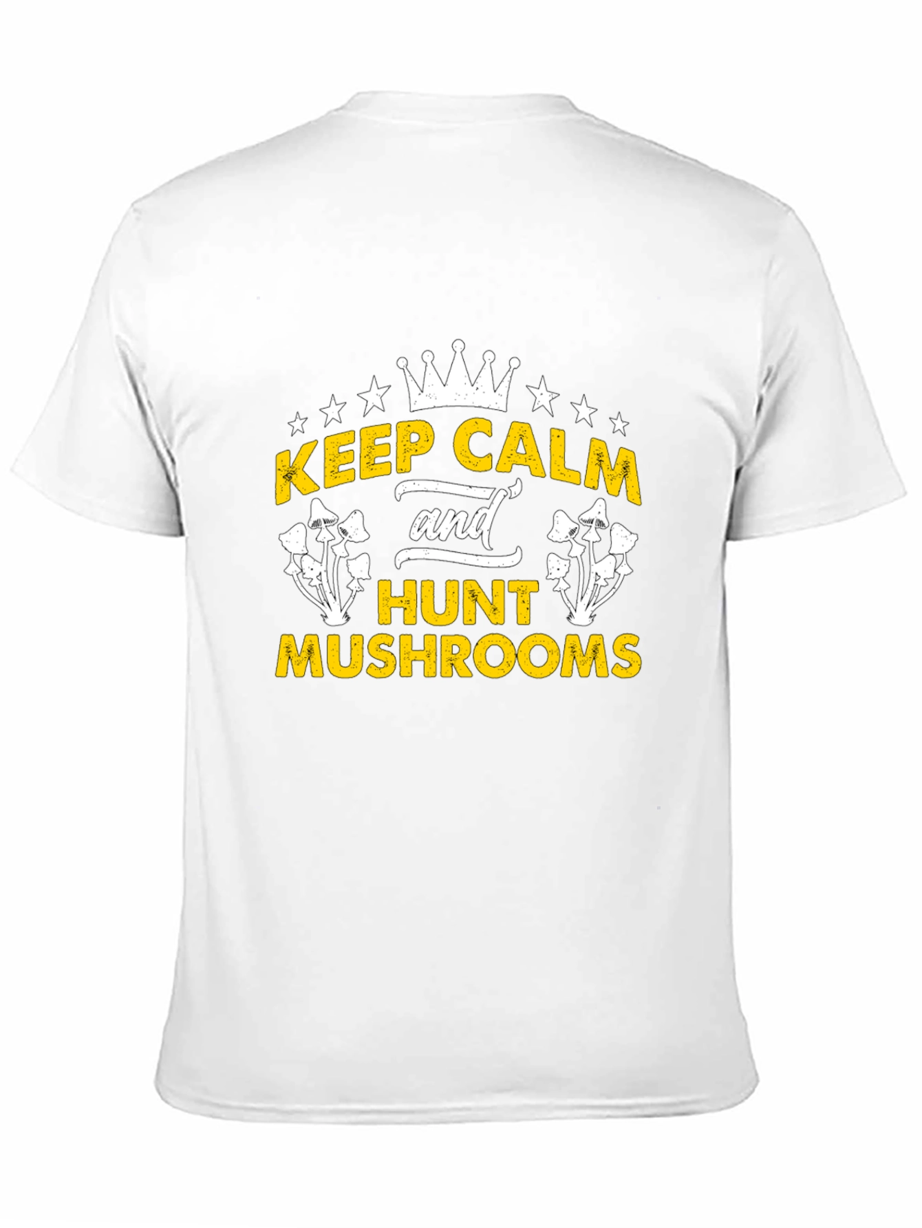 Keep Calm Hunt Mushrooms Black Graphic Tee