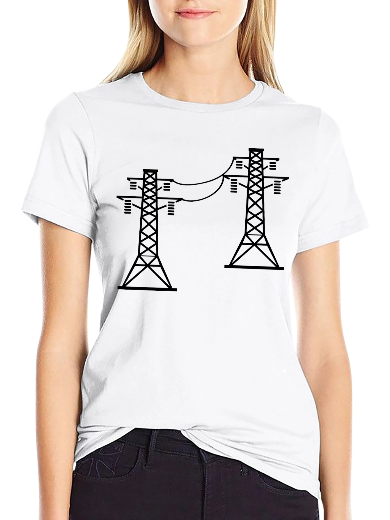 Power Line T-Shirt - Electric Grid Design